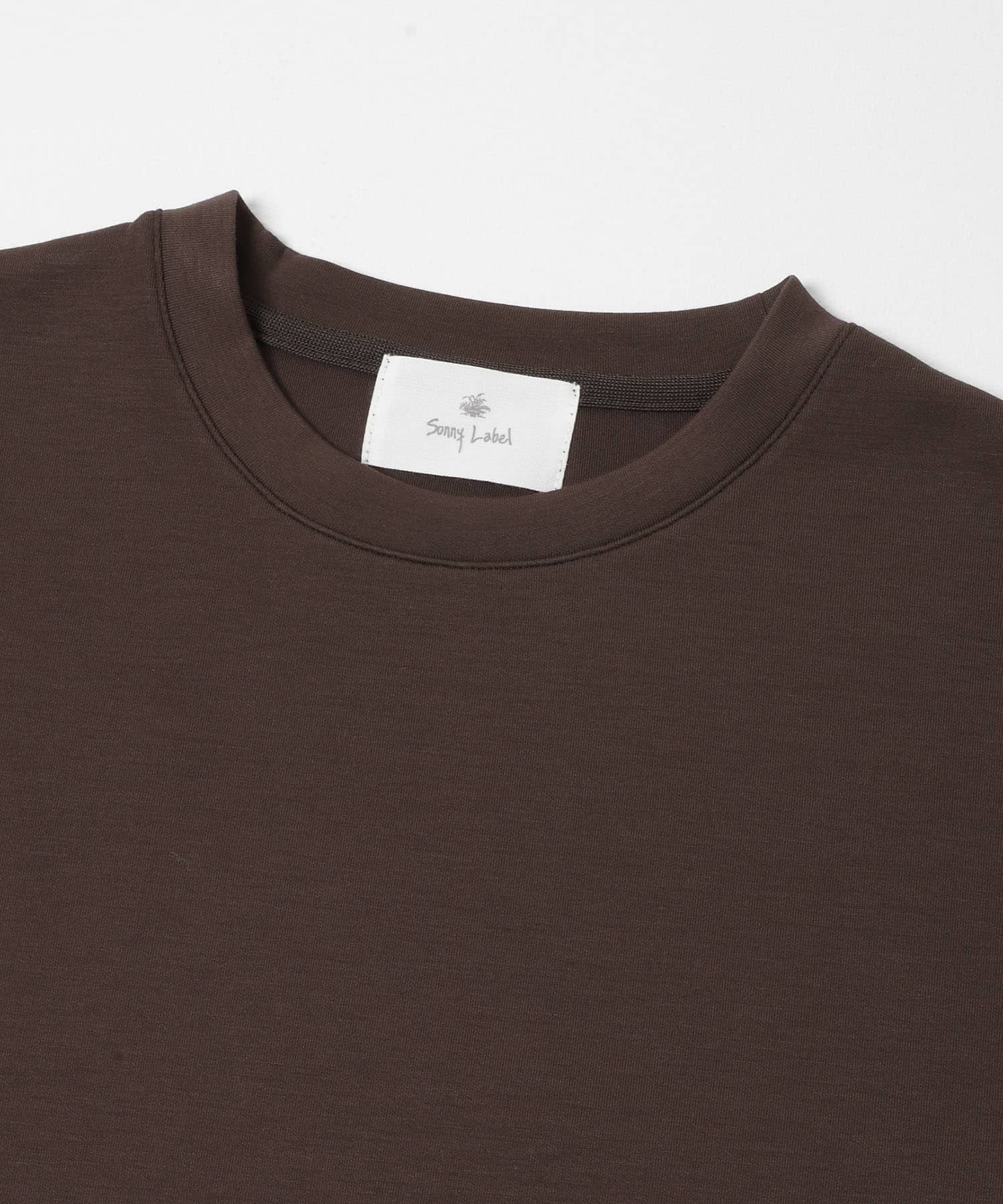 シルキーダンボールニットTシャツ ブラウン M