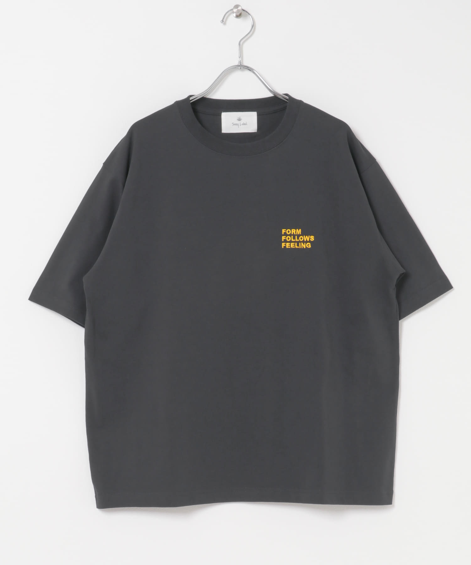 ワンポイント刺繍ショートスリーブTシャツ(M ホワイト): トップス