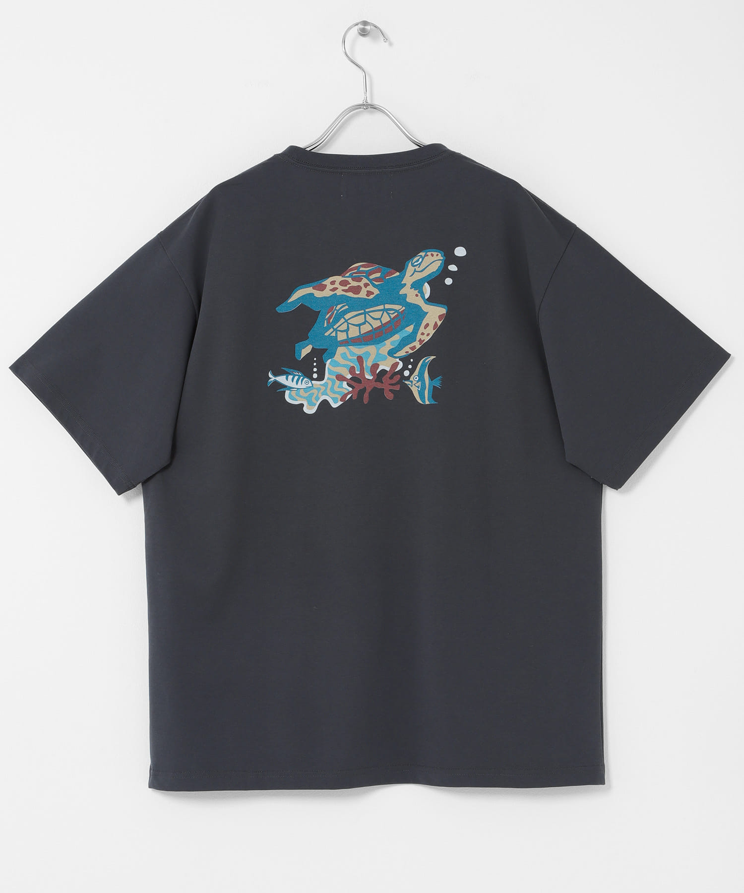 HIROCKSHOWコラボTシャツ TURTLE スミクロ M
