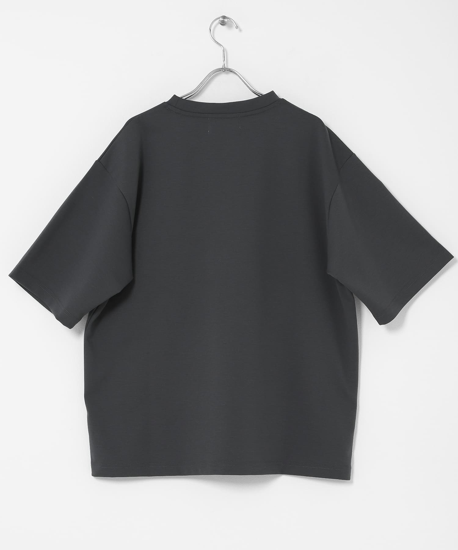 ポンチポケット付ショートスリーブTシャツ チャコール M