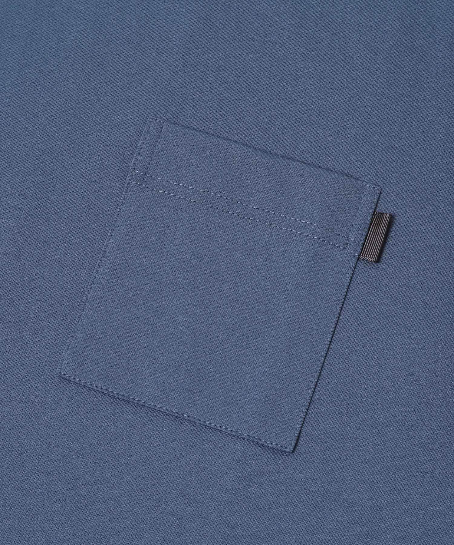 ポンチポケット付ショートスリーブTシャツ ブルー M