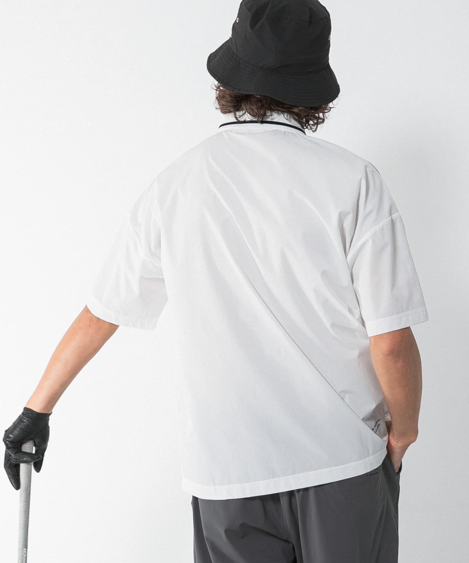 OOPS　撥水襟付きTシャツ OFF M