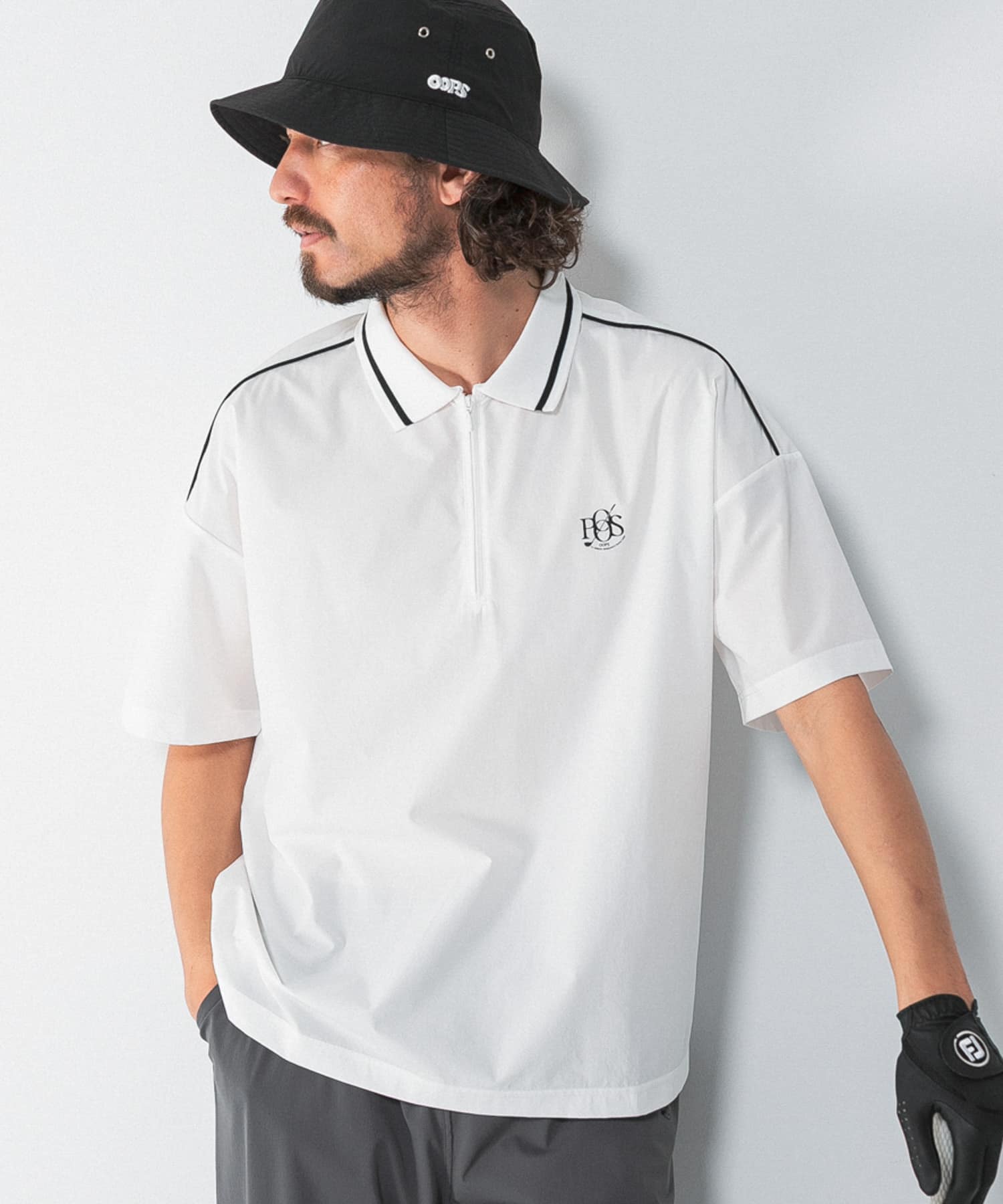 OOPS　撥水襟付きTシャツ OFF M