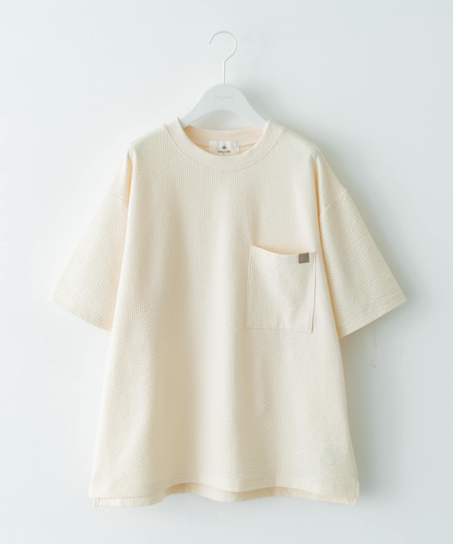 カットシアサッカーショートスリーブTシャツ