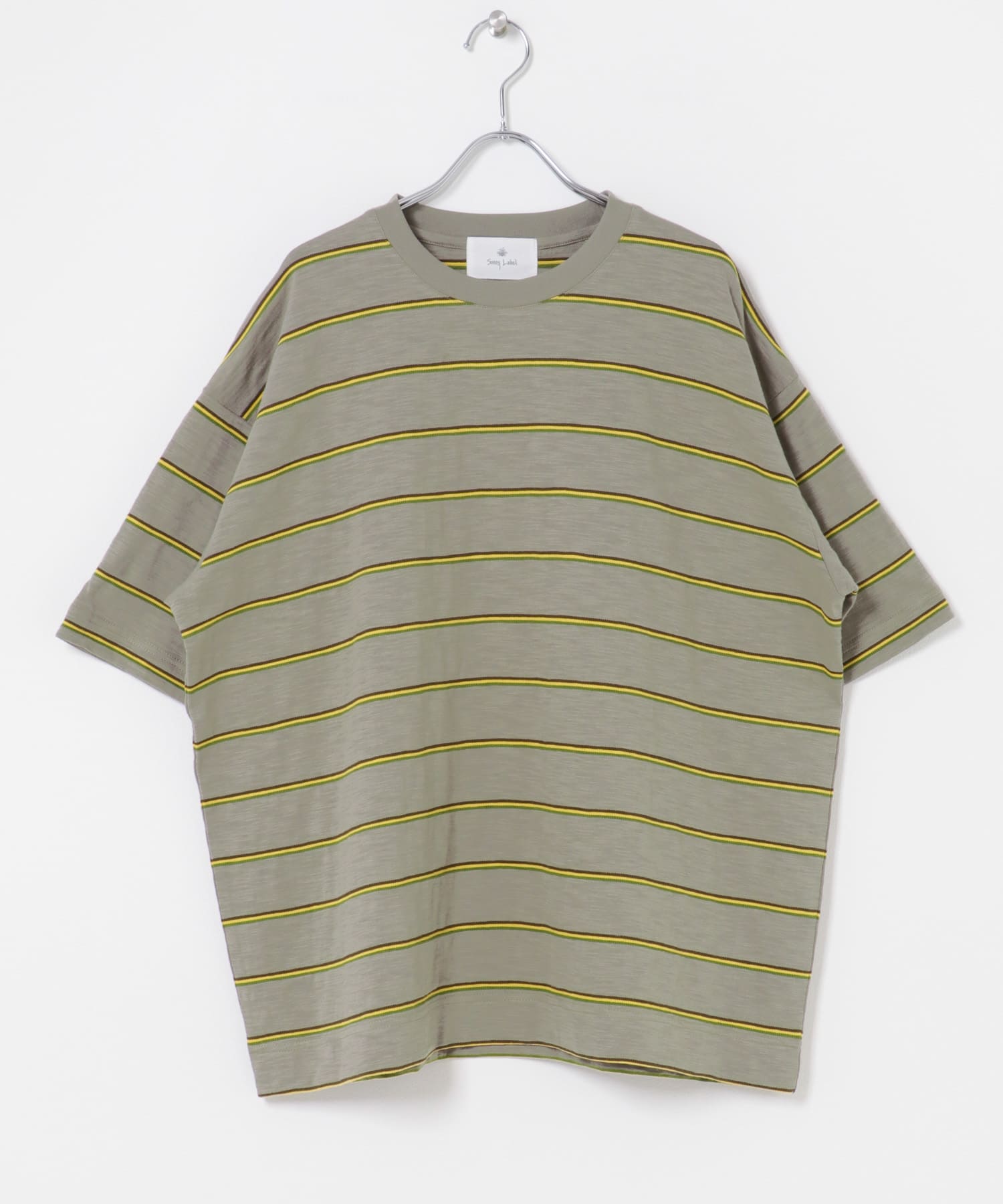 スラブ天竺ボーダーショートスリーブTシャツ
