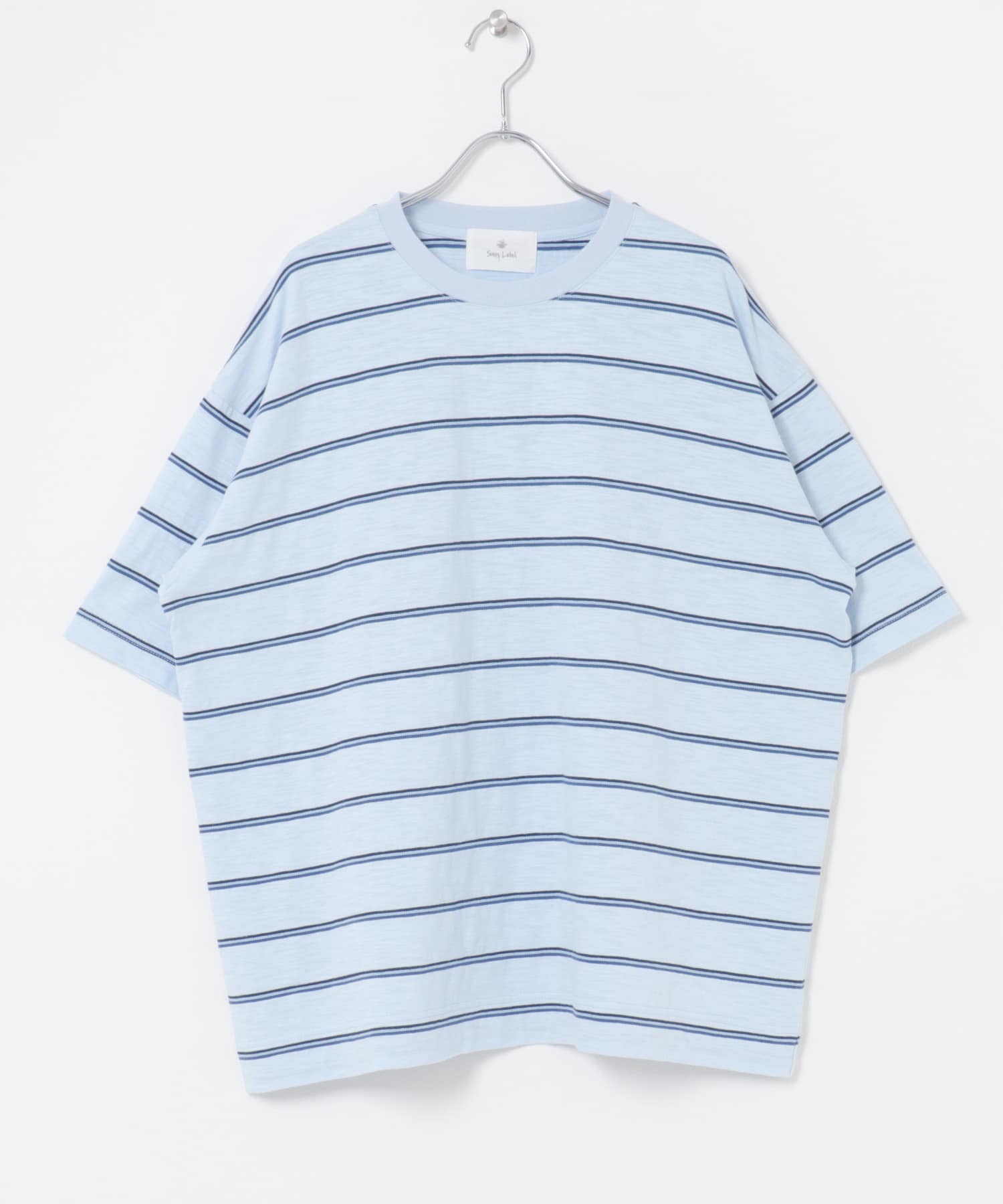 スラブ天竺ボーダーショートスリーブTシャツ