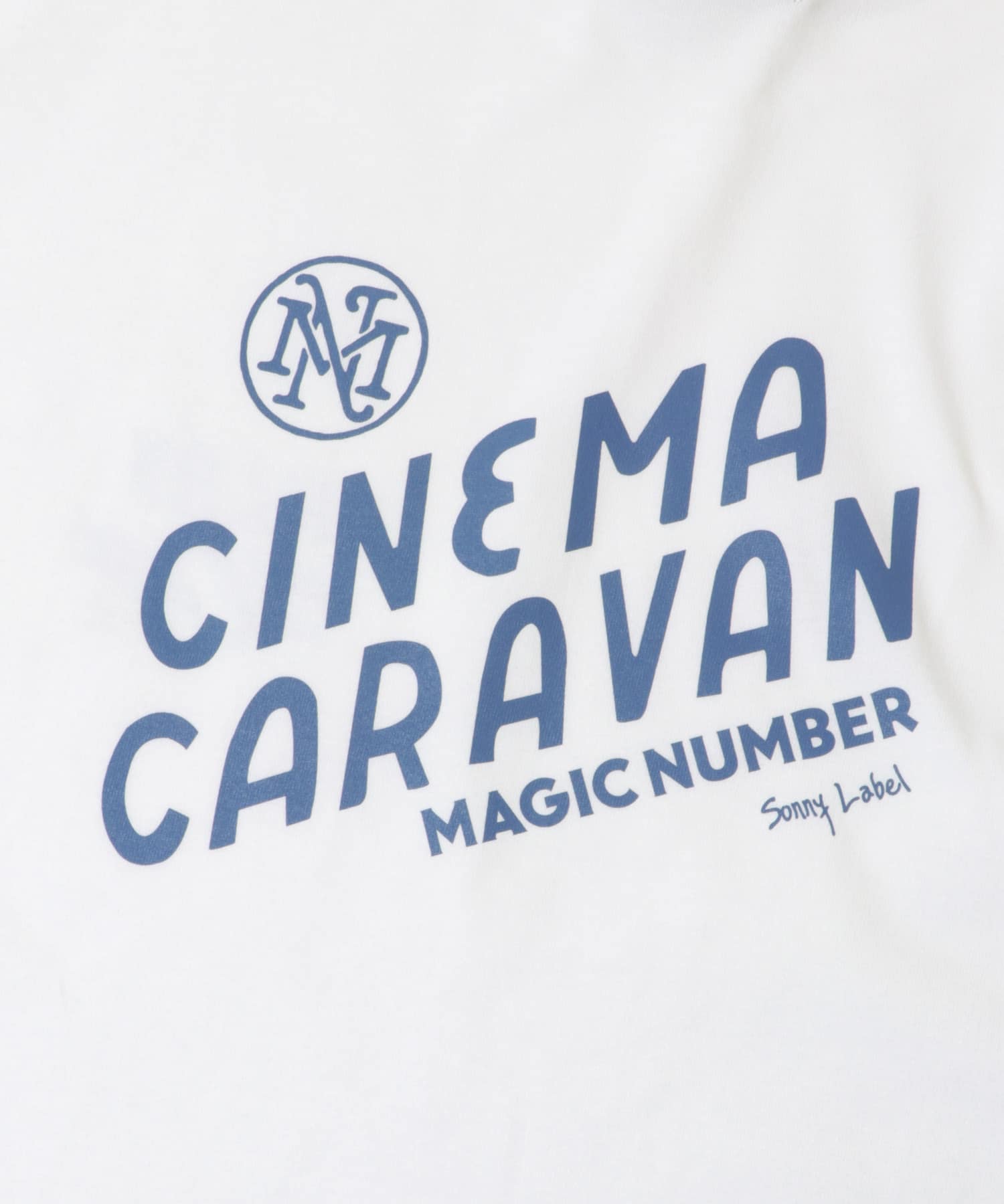 CINEMACARAVAN×MAGIC NUMBER×Sonny Label　コラボTシャツ1 BLUE S