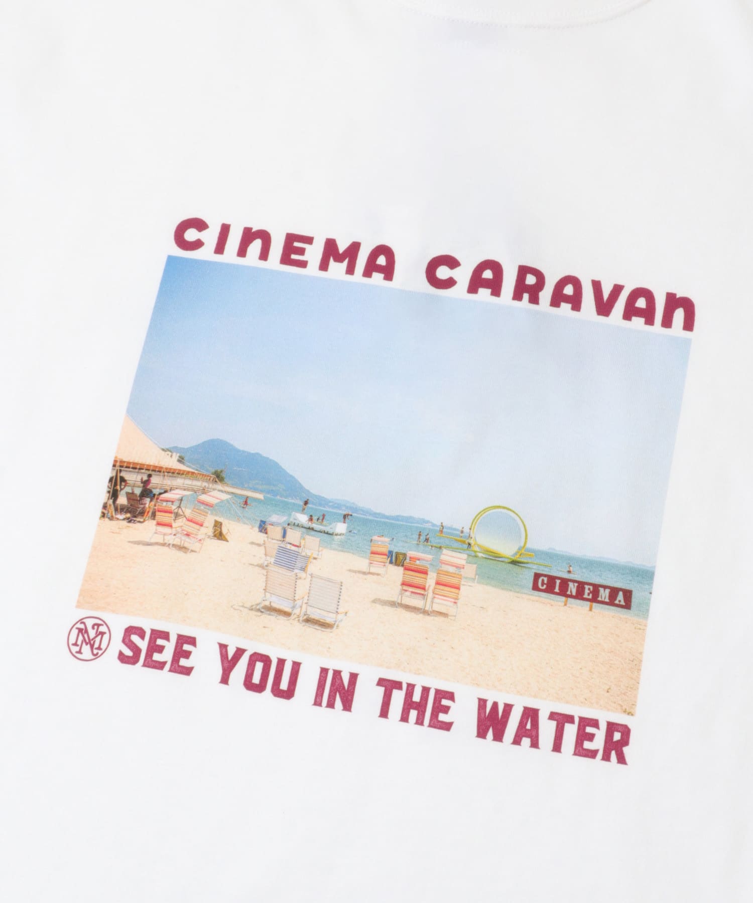 CINEMACARAVAN×MAGIC NUMBER×Sonny Label　コラボTシャツ3 BURGUNDY S