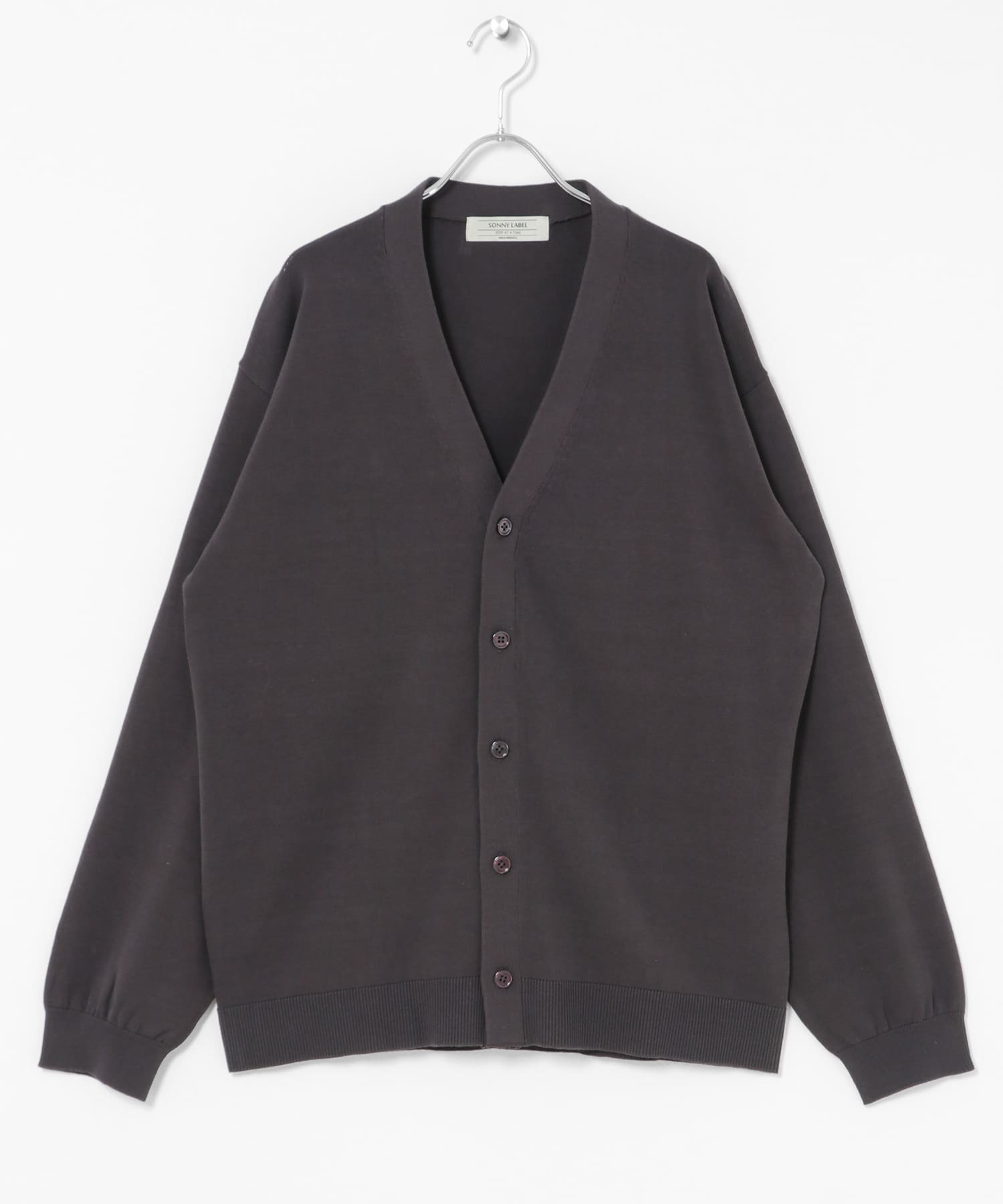 強撚コットンニットカーディガン