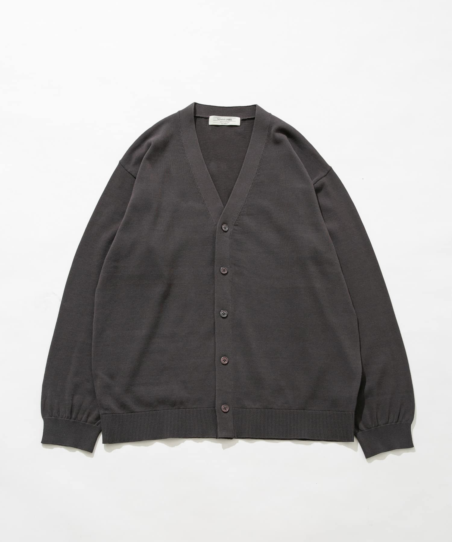 強撚コットンニットカーディガン