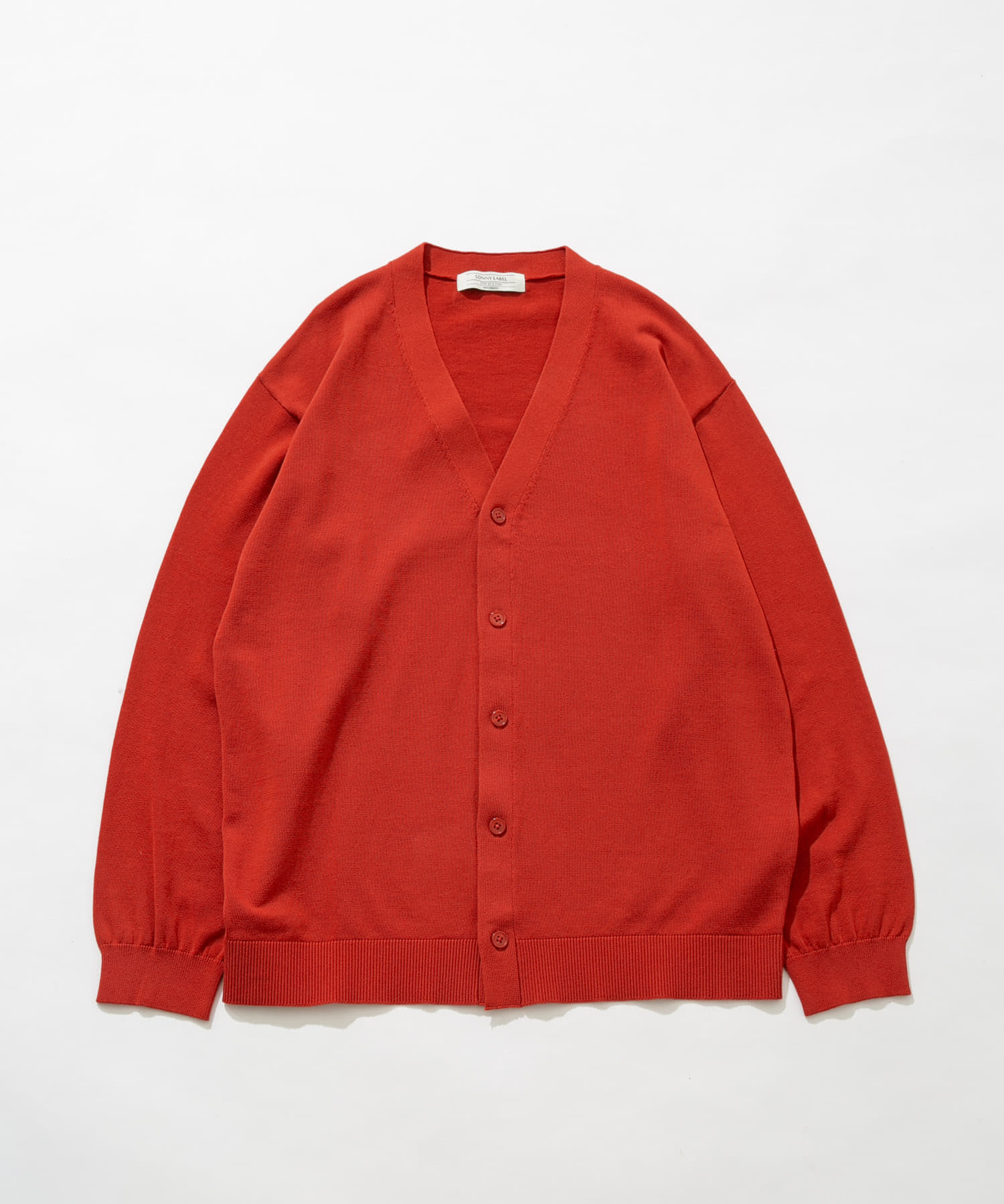 強撚コットンニットカーディガン