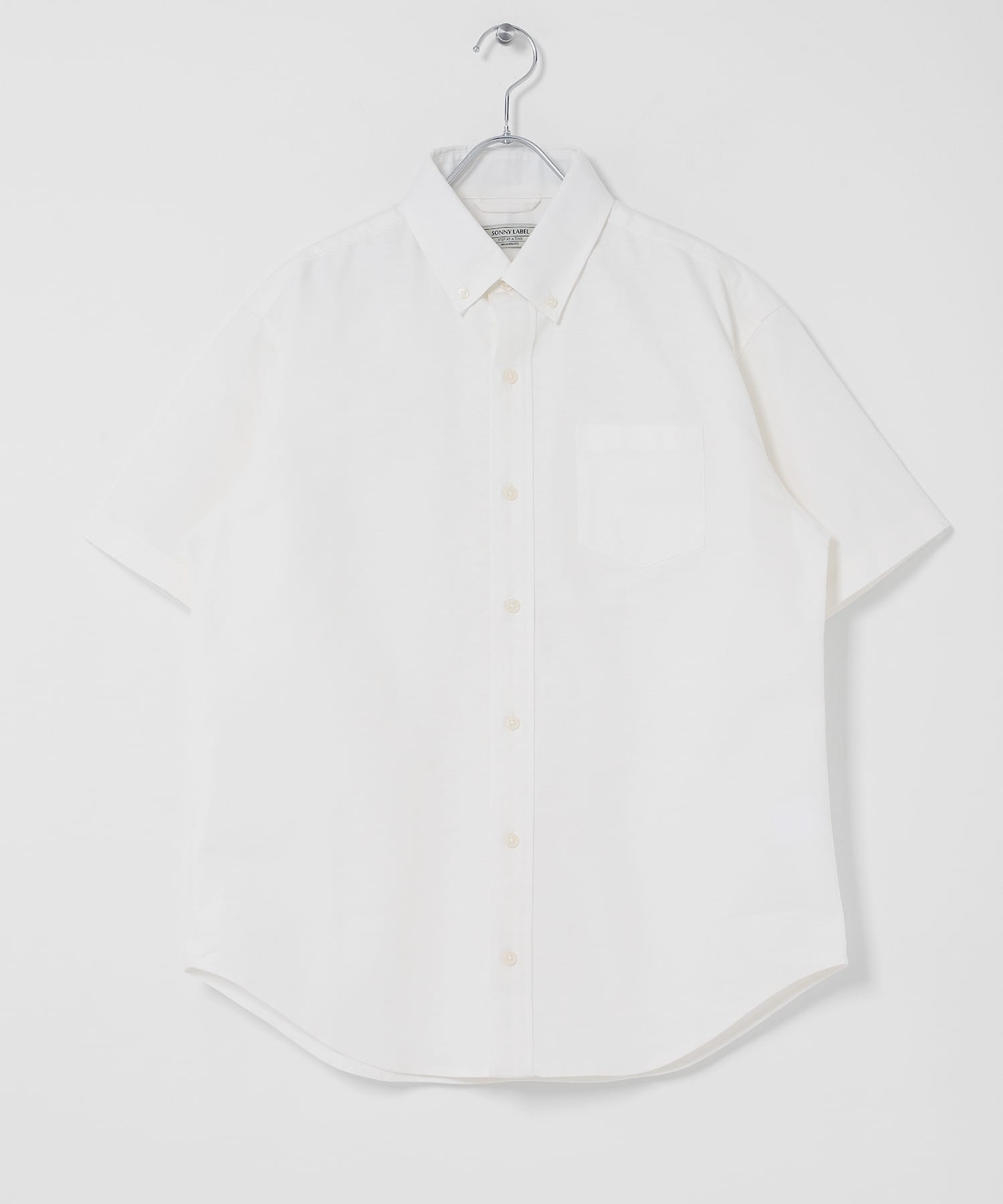 抗菌オックスボタンダウン半袖シャツ オフ M