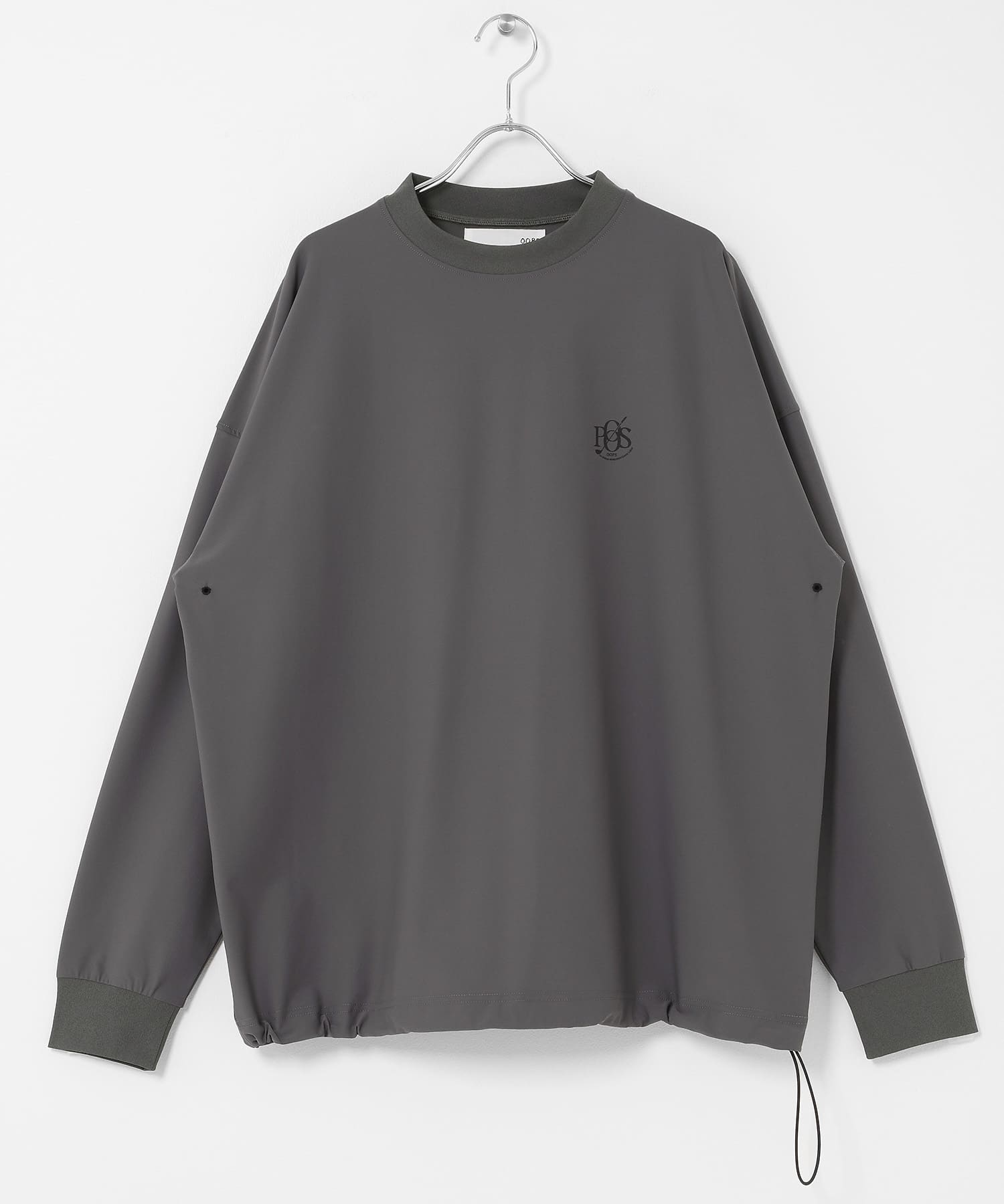 OOPS　接触冷感ロングスリーブTシャツ CHARCOAL M