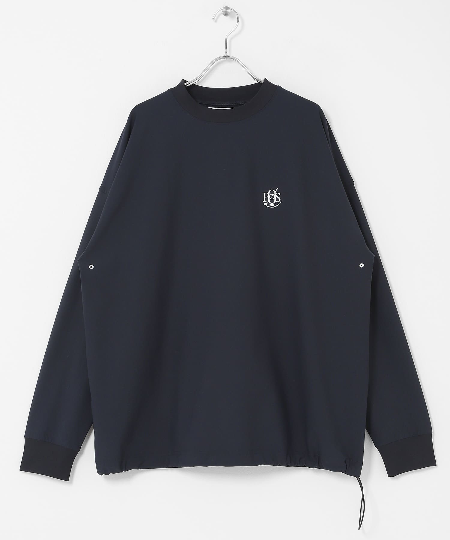 OOPS　接触冷感ロングスリーブTシャツ DARK NAVY M