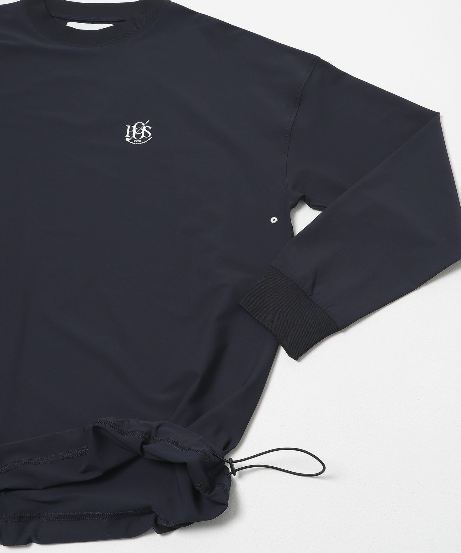 OOPS　接触冷感ロングスリーブTシャツ DARK NAVY M