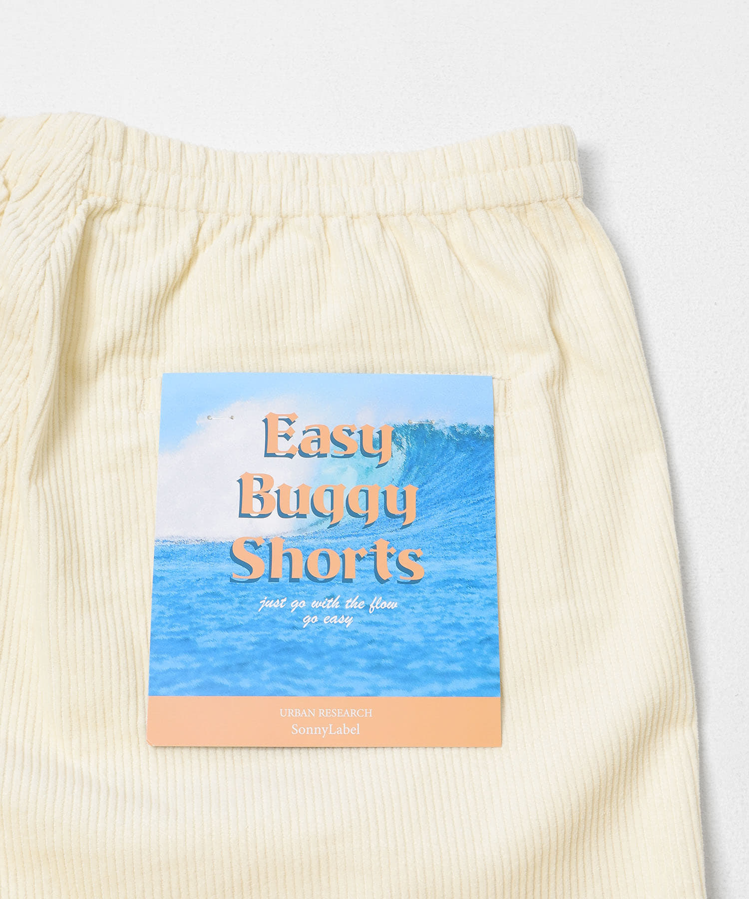 コーデュロイイージーバギーショートパンツ オフ M