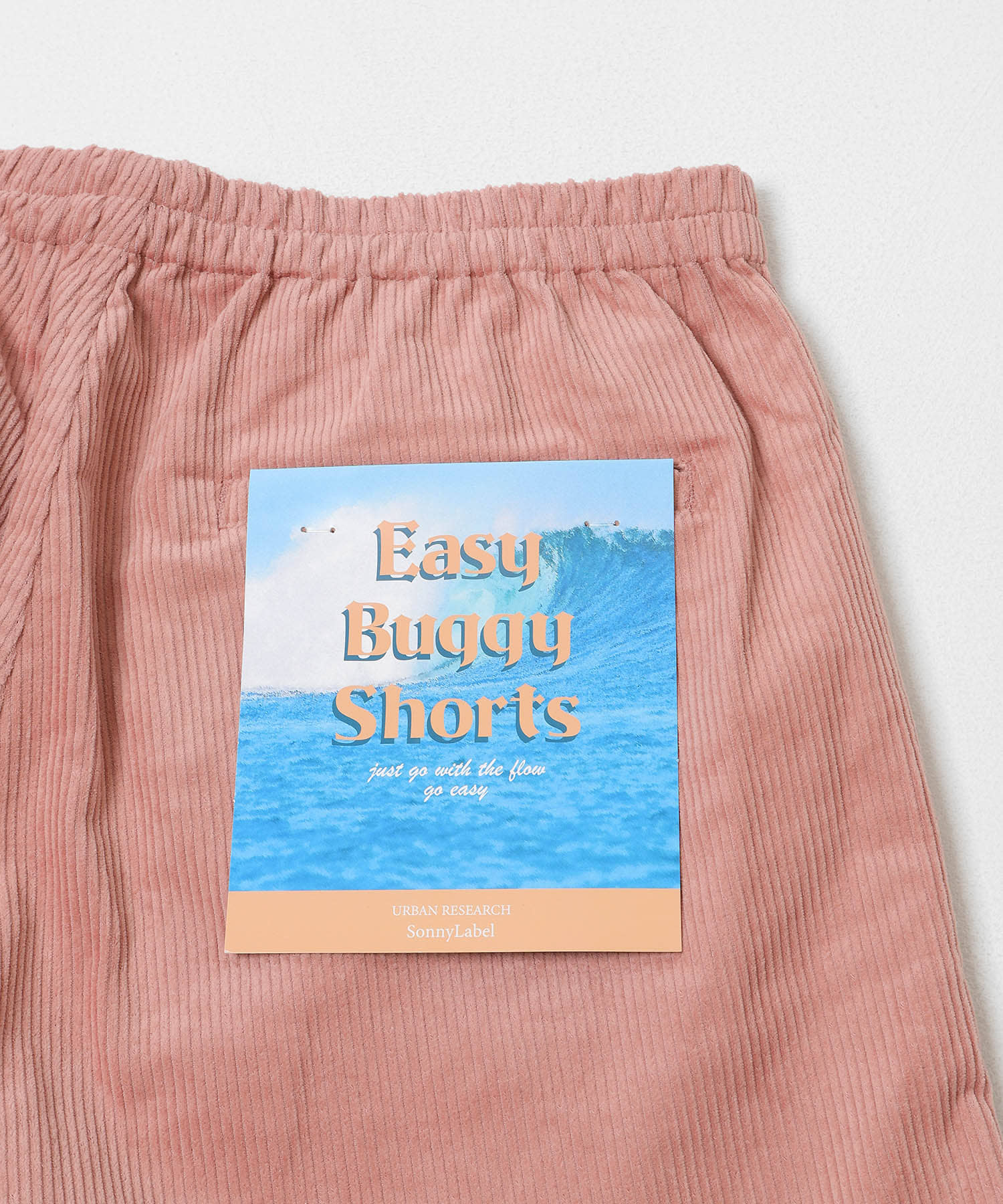 コーデュロイイージーバギーショートパンツ ピンク M