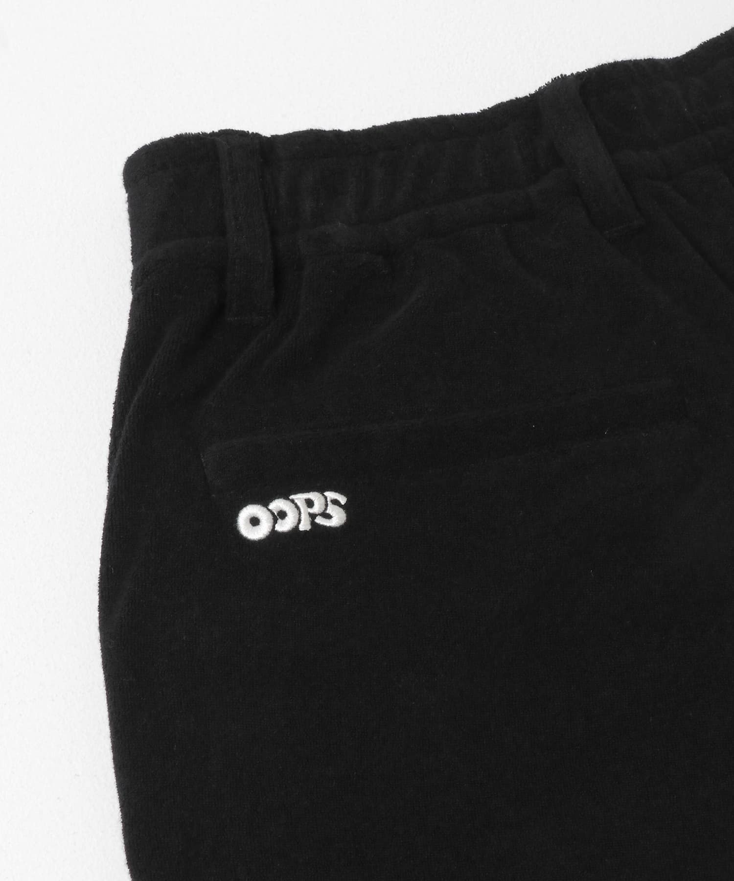 OOPS　パイルショーツ BLACK M