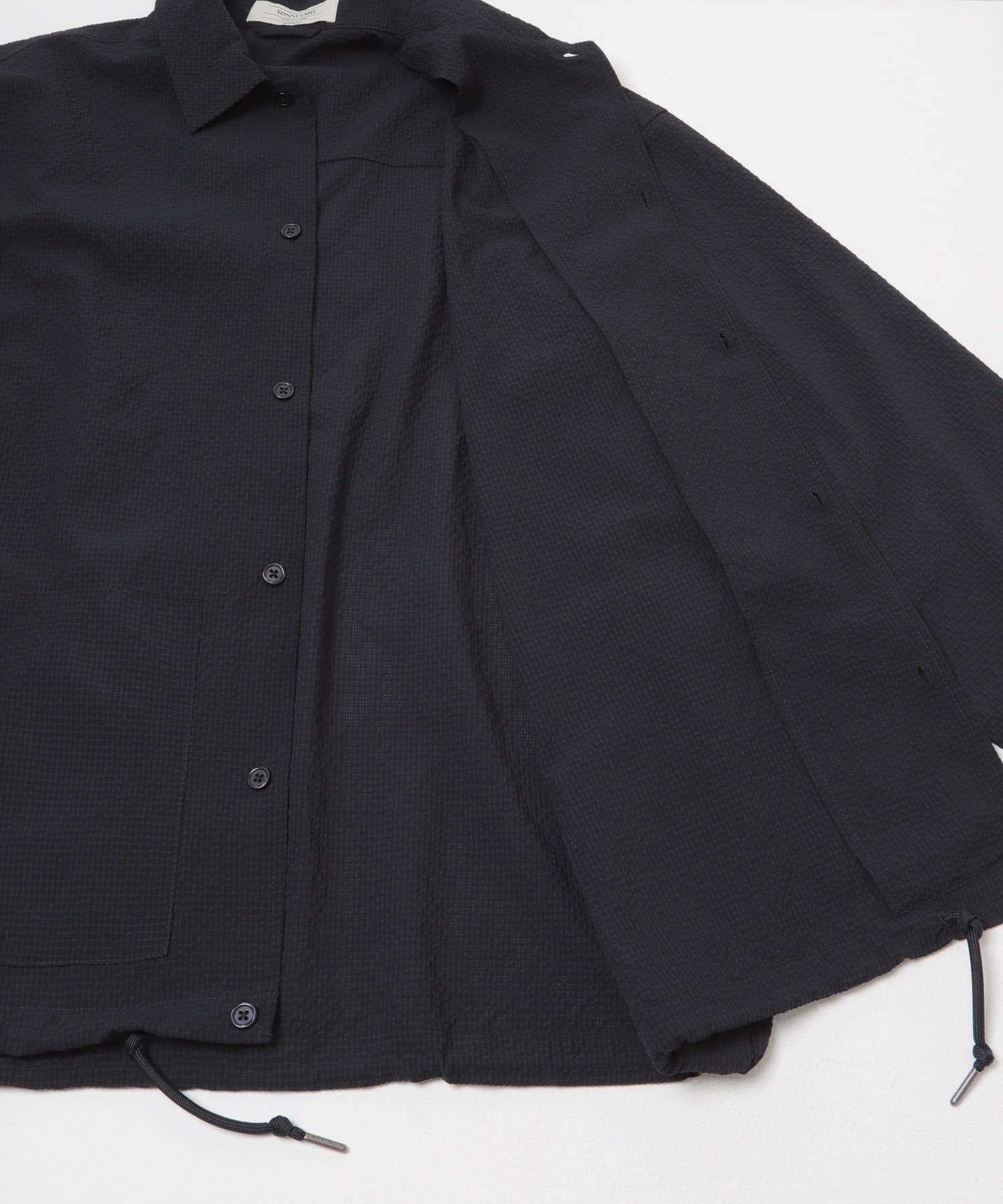 シアサッカーコーチジャケット ネイビー M