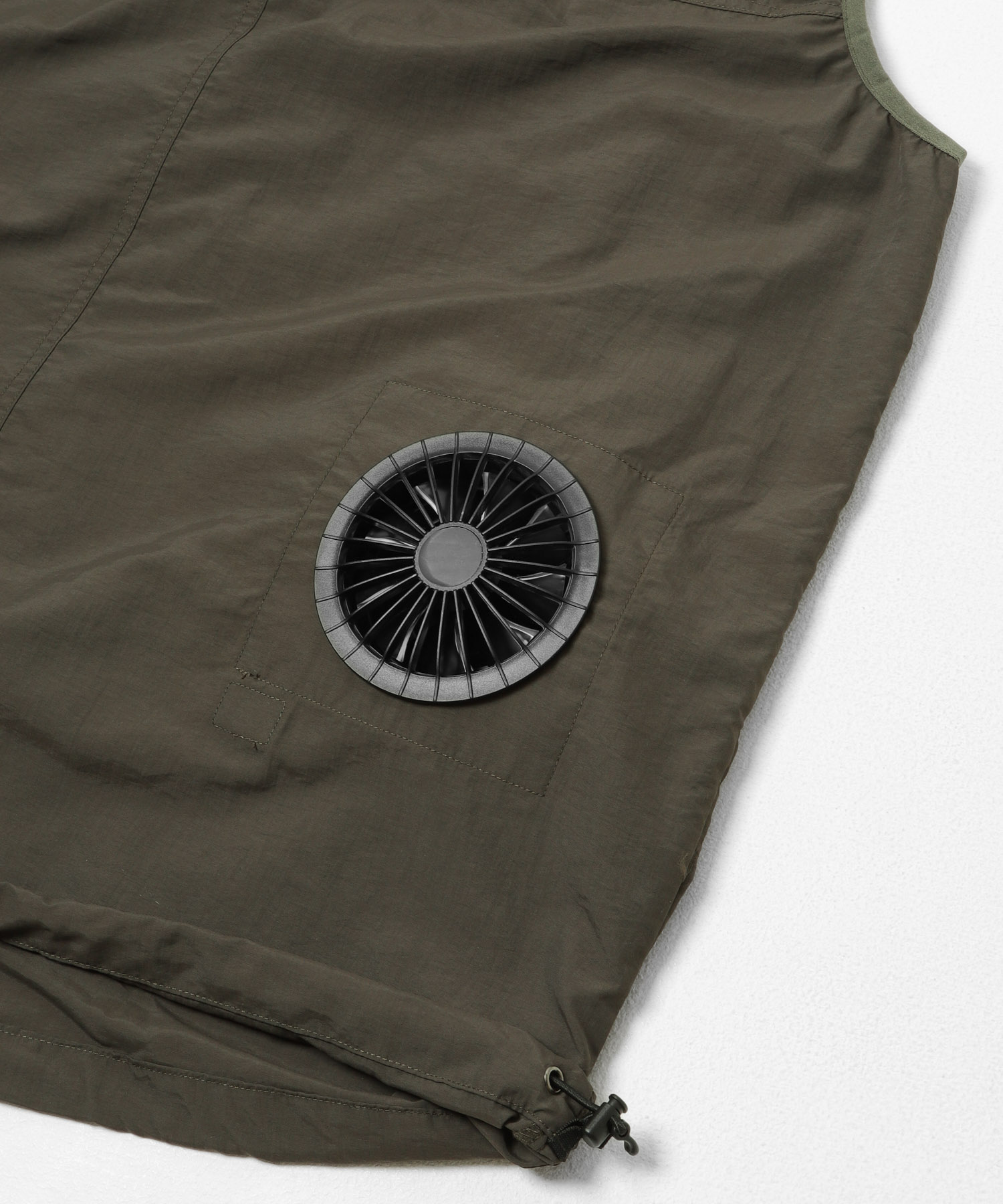 COOLING FAN STAND VEST CHARCOAL S