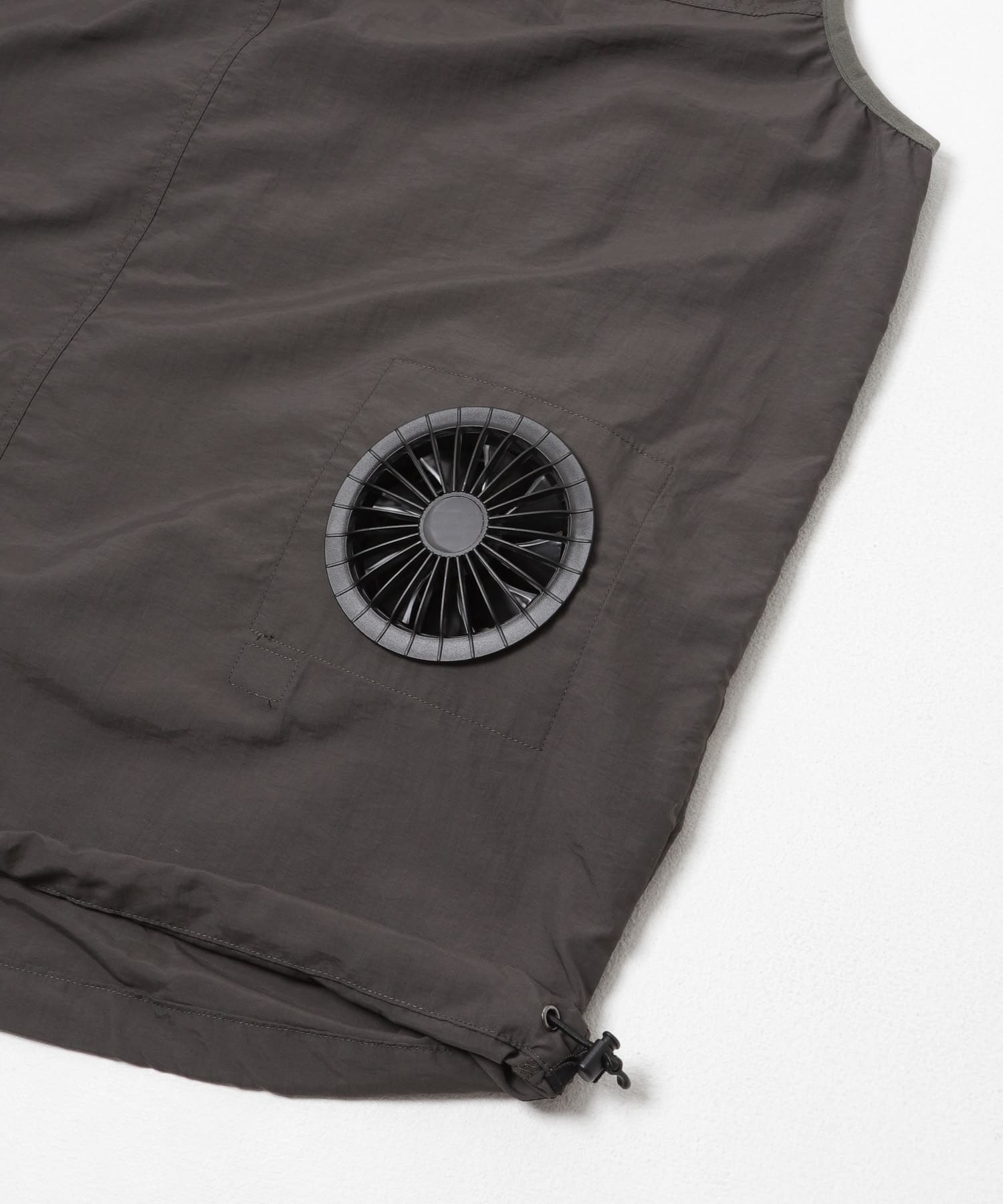 COOLING FAN STAND VEST CHARCOAL S