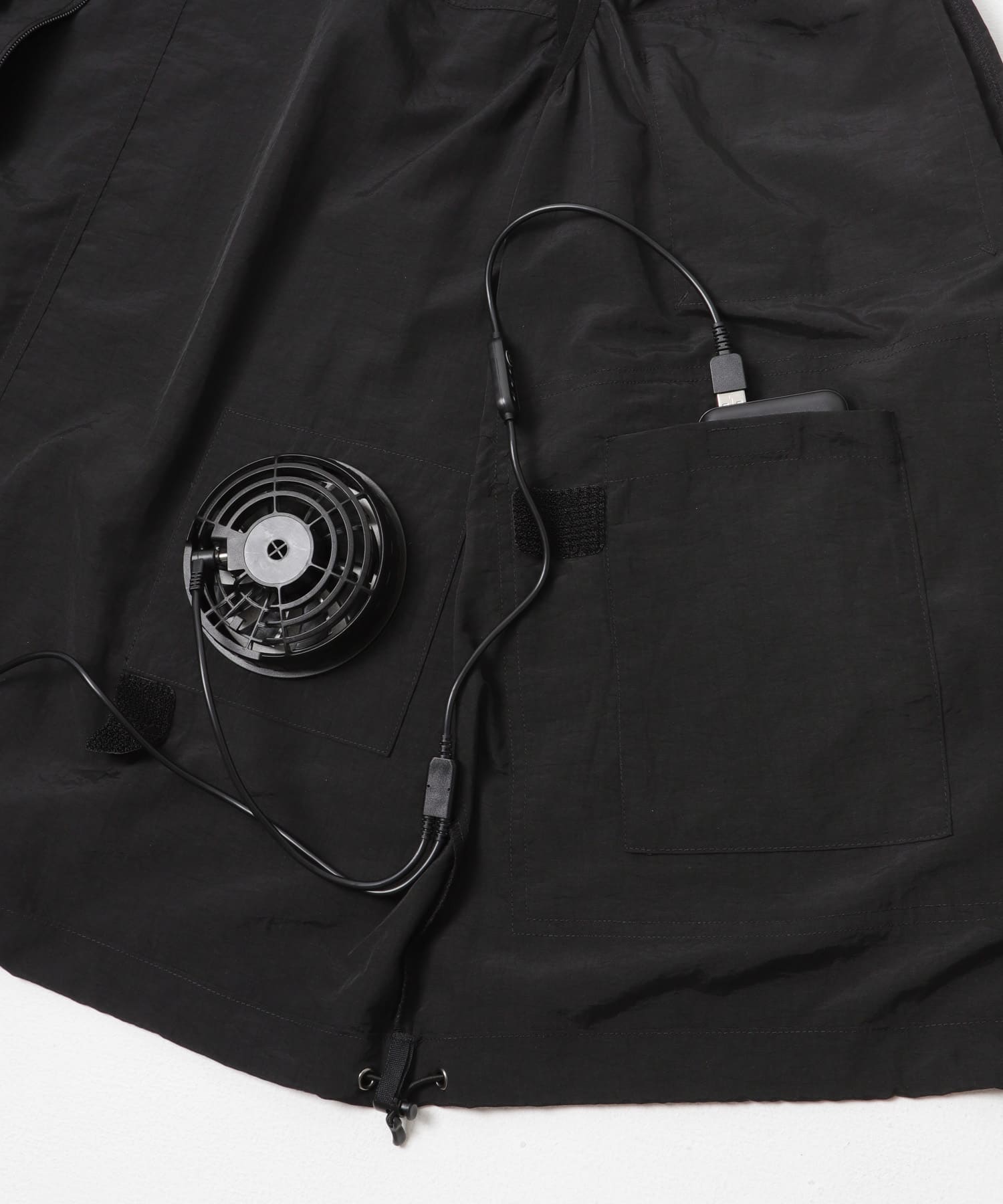 COOLING FAN STAND VEST BLACK S