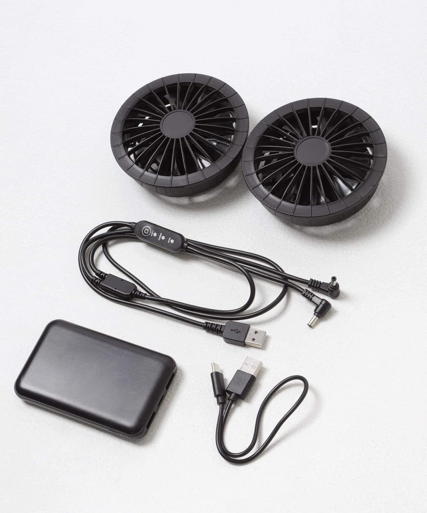 COOLING FAN STAND VEST BLACK M
