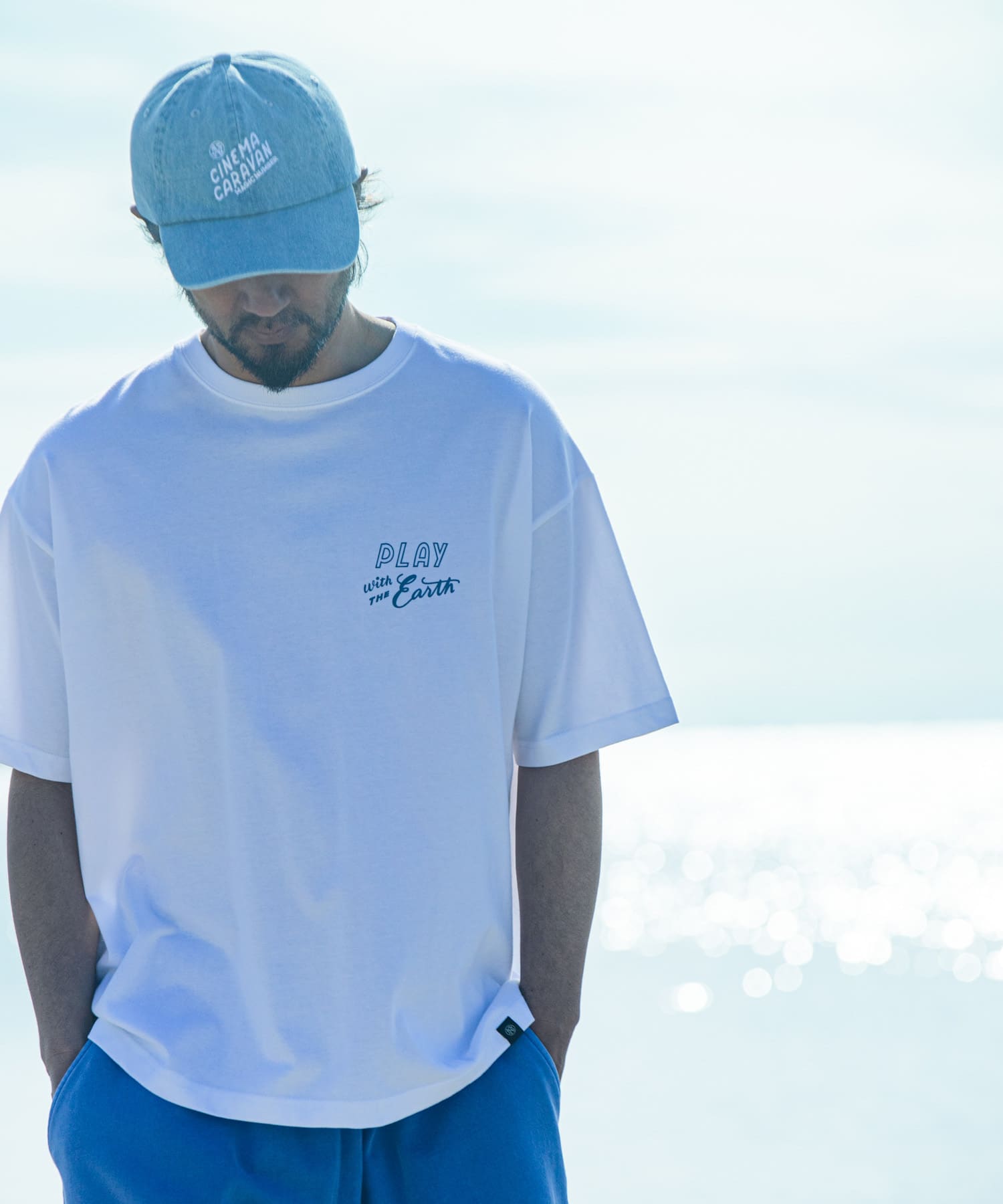 CINEMACARAVAN×MAGIC NUMBER×Sonny Label　コラボキャップC BLUE One