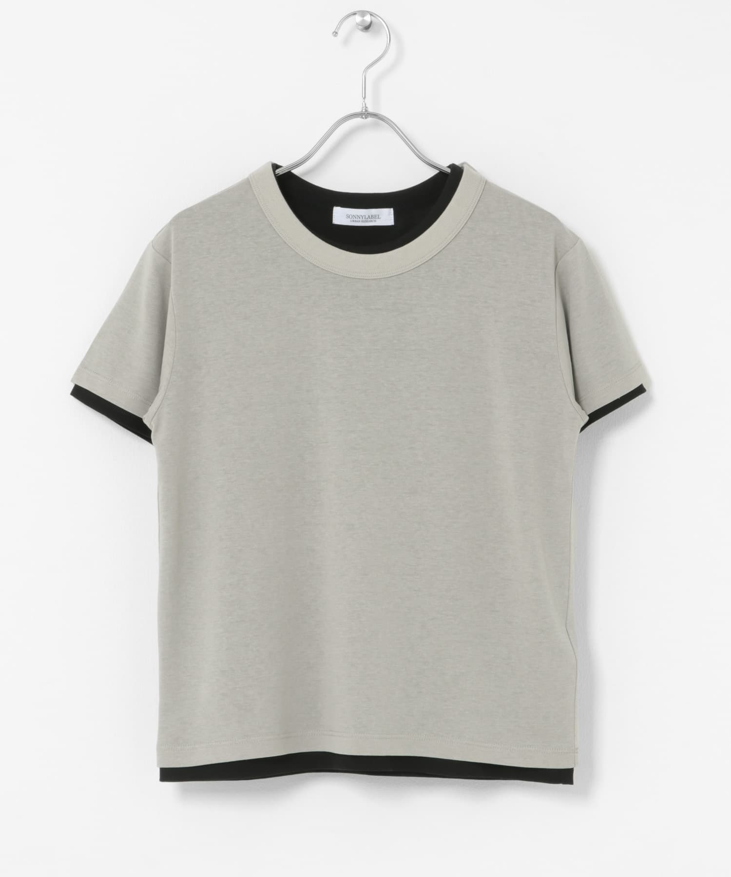 シアーTシャツSET GRY×BLK Free