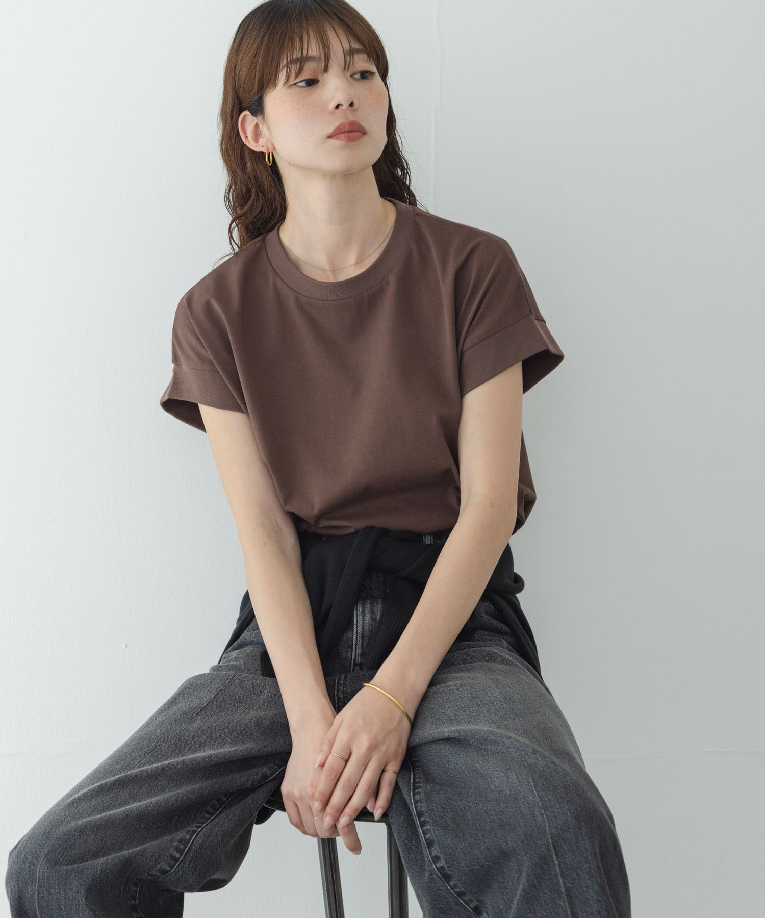 UVカットクールタッチフレンチTシャツ