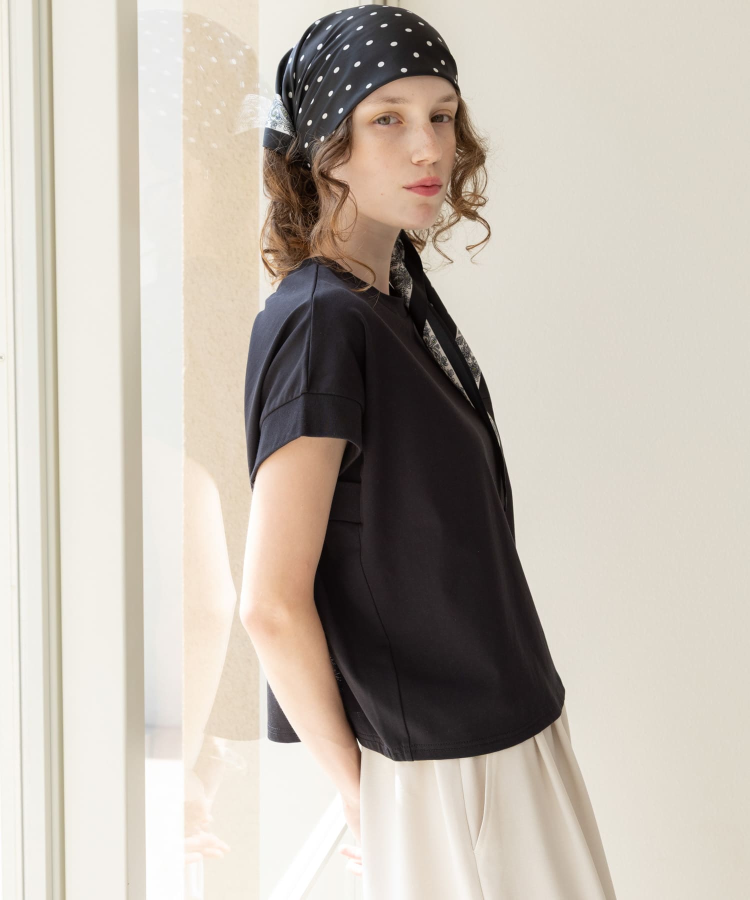 UVカットクールタッチフレンチTシャツ
