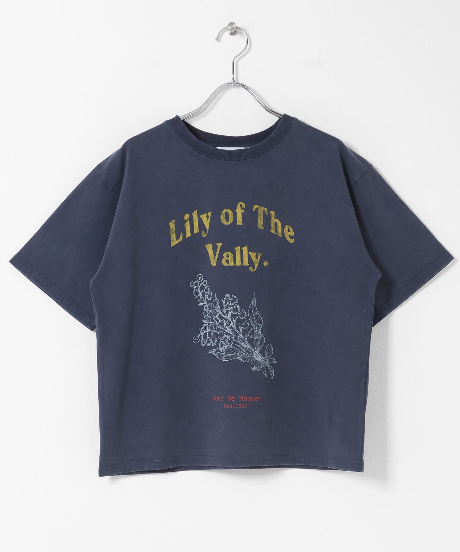 LILY OF THE VALLEY T-SHIRTS ネイビー Free