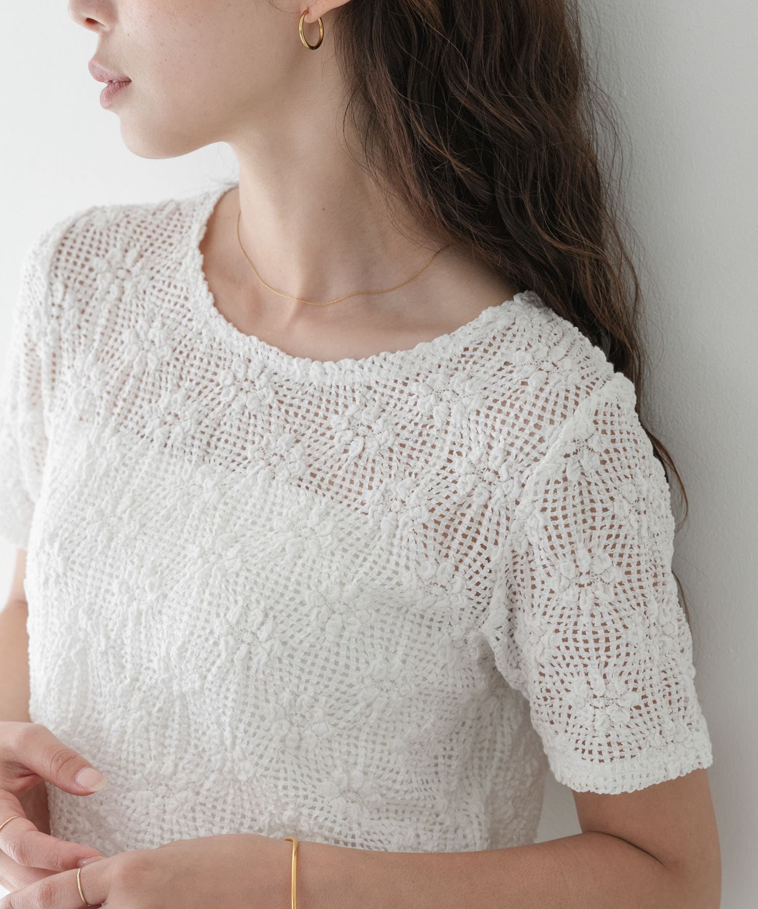 ベーシックレースTシャツ