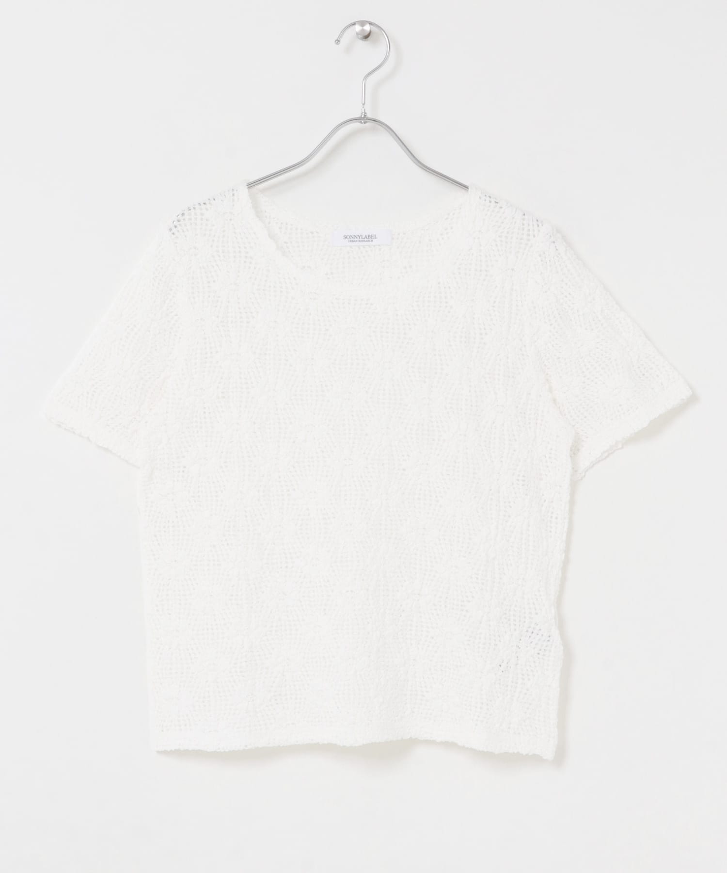 ベーシックレースTシャツ ホワイト Free