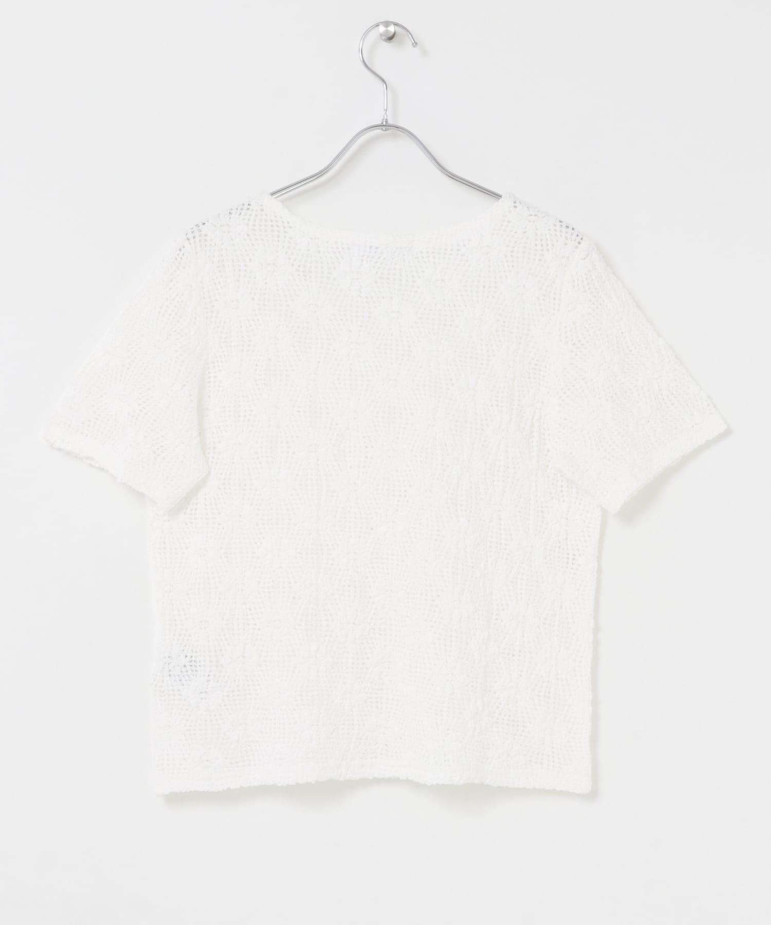 ベーシックレースTシャツ ホワイト Free