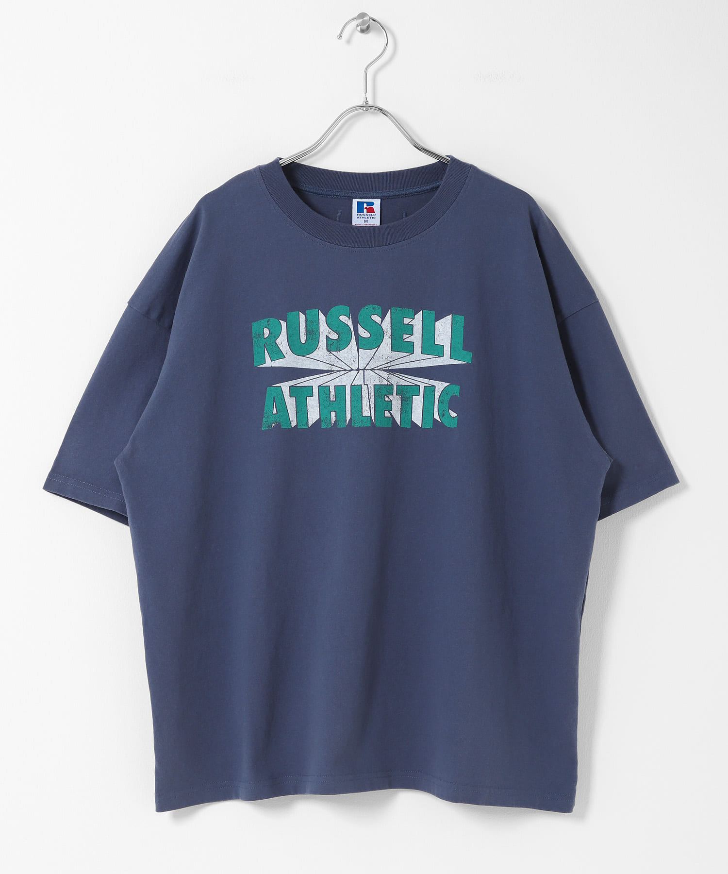 『別注』RUSSELL ATHLETIC×Sonny Label　ロゴプリントTシャツ ネイビー S