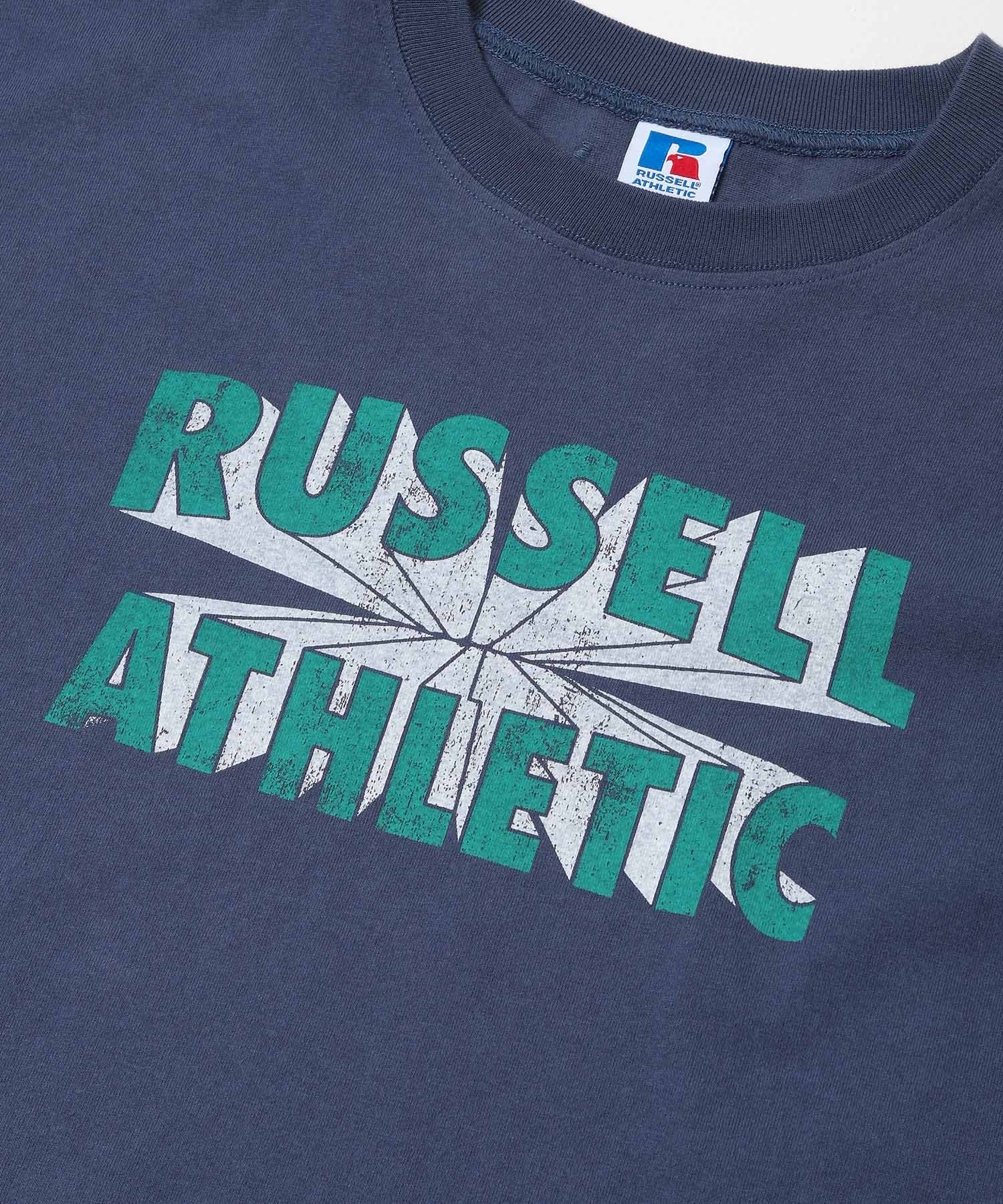 『別注』RUSSELL ATHLETIC×Sonny Label　ロゴプリントTシャツ ネイビー S