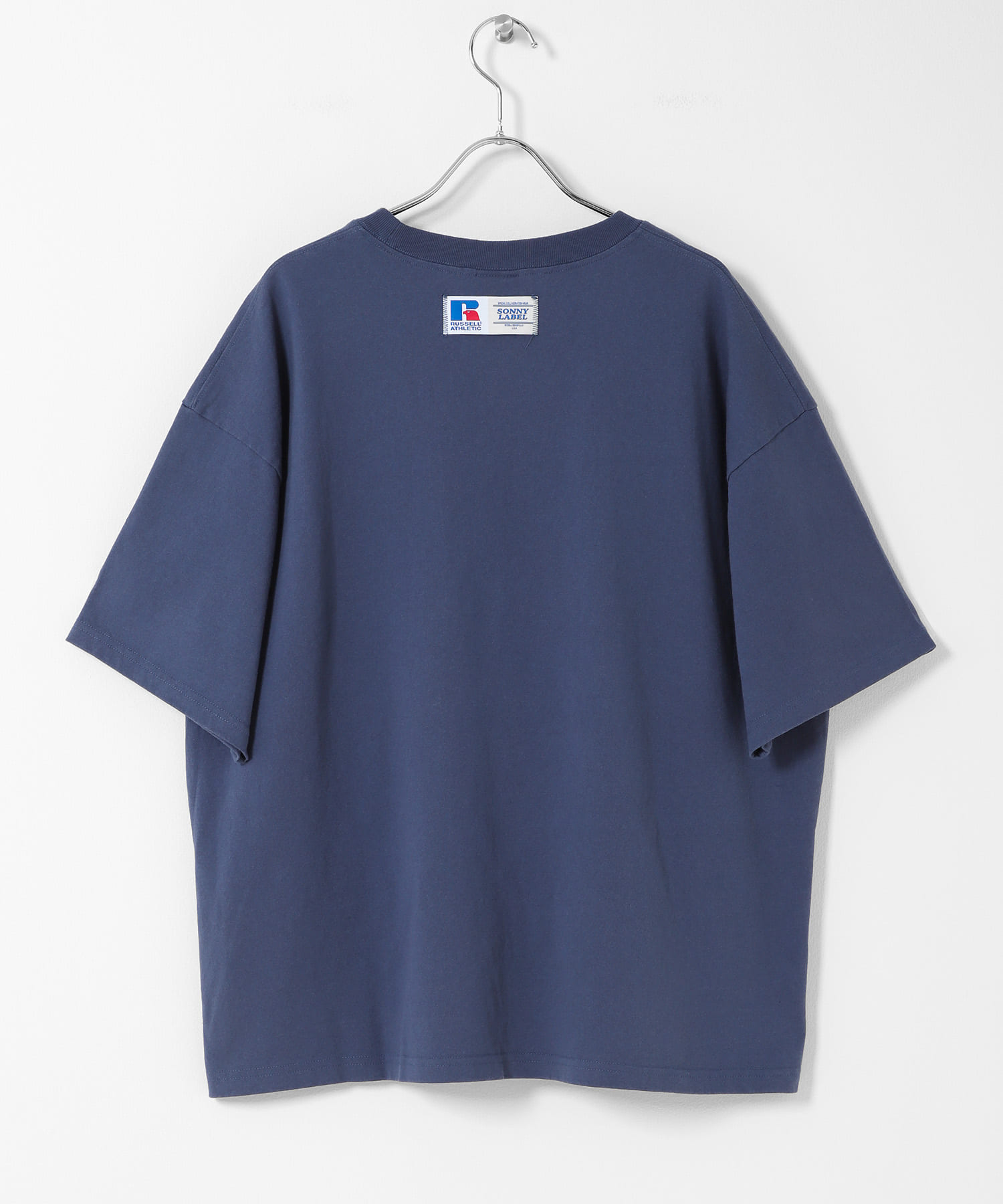 『別注』RUSSELL ATHLETIC×Sonny Label　ロゴプリントTシャツ ネイビー S