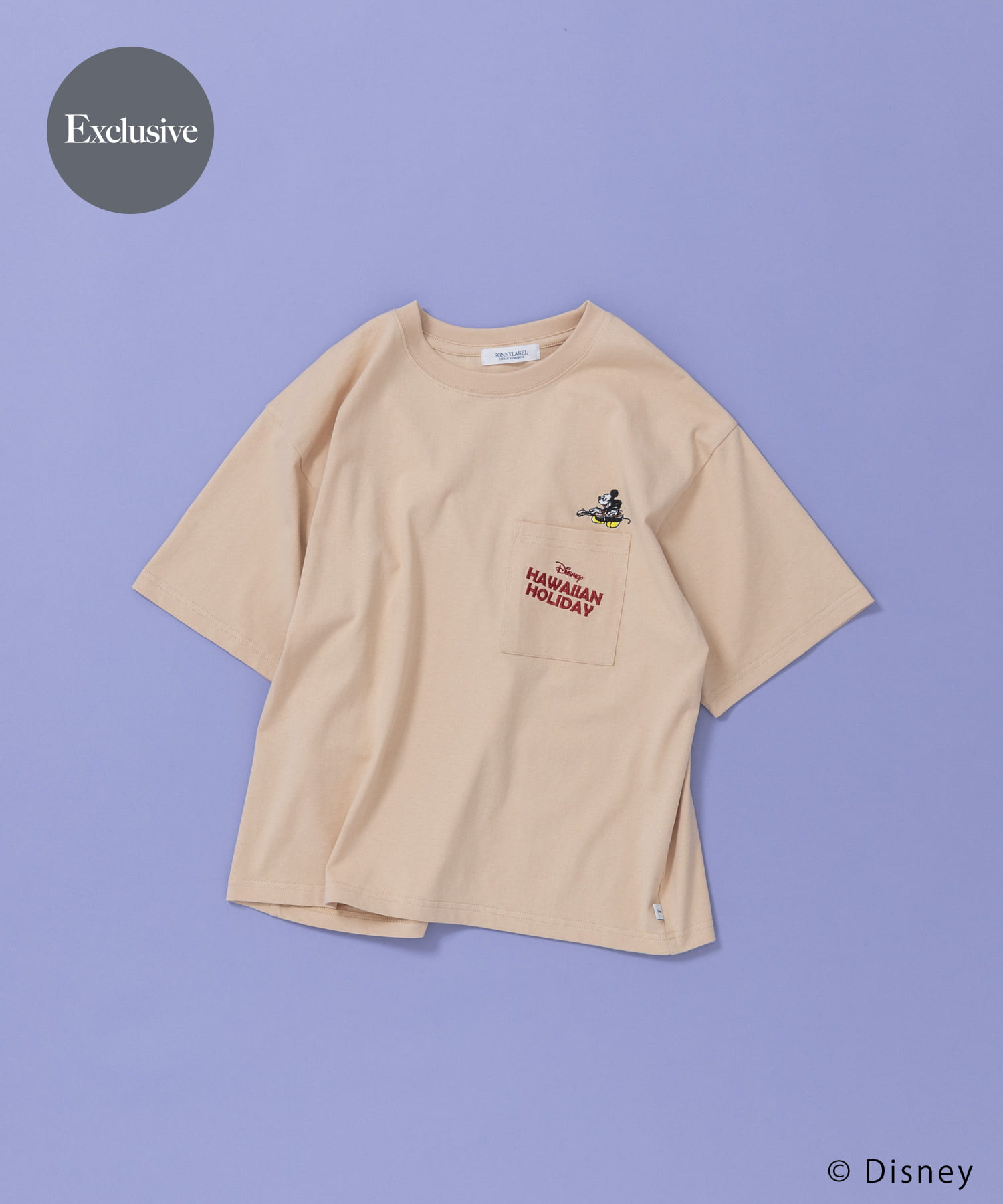 別注/DISNEY/ポケット付きTシャツ