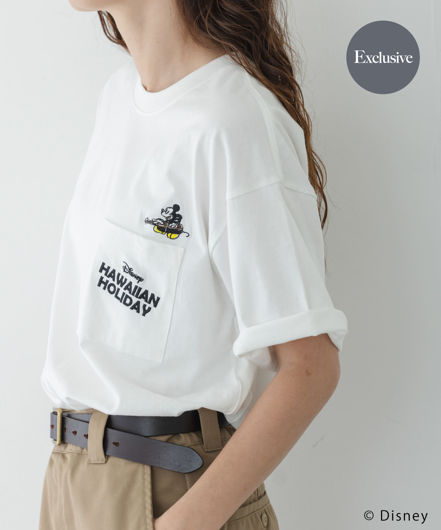 別注/DISNEY/ポケット付きTシャツ