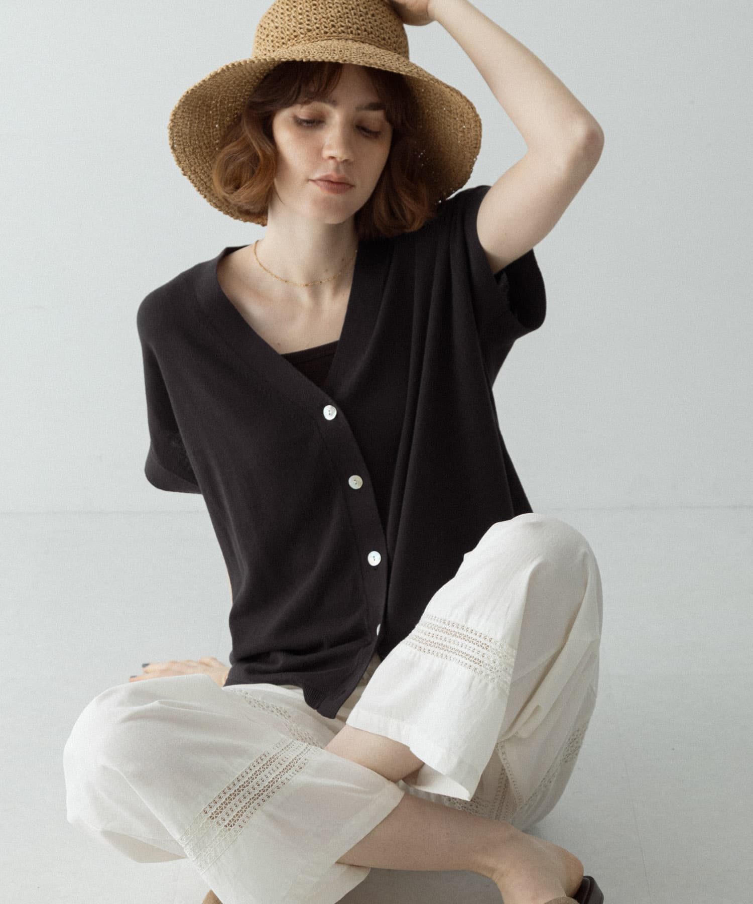 クールミストフレンチニットカーディガン