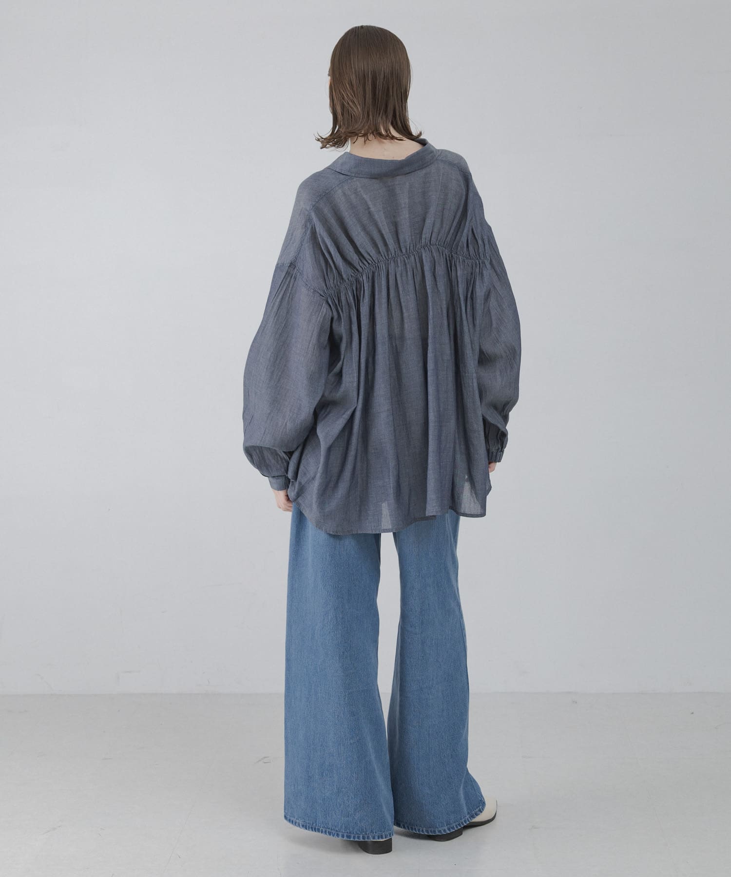 シアーデニムシャツ(Free ライトインディゴ): トップス｜URBAN