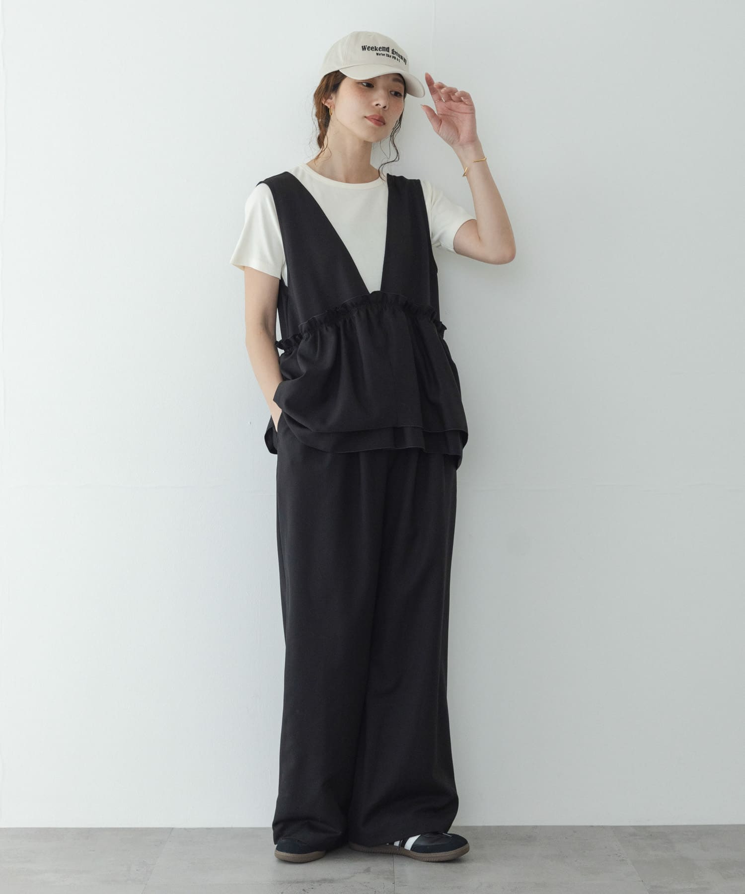 ペプラムフリルアソートオールインワン