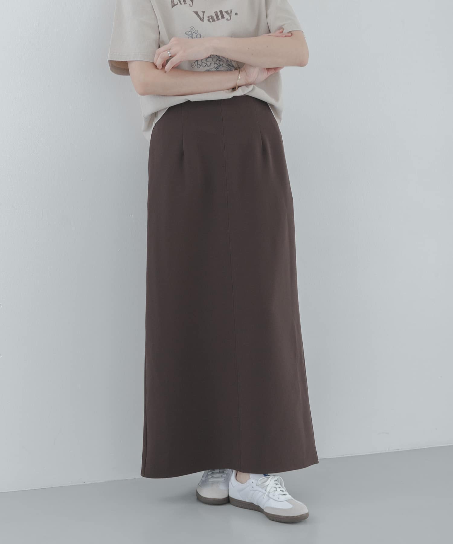 Iラインダブルクロススカート