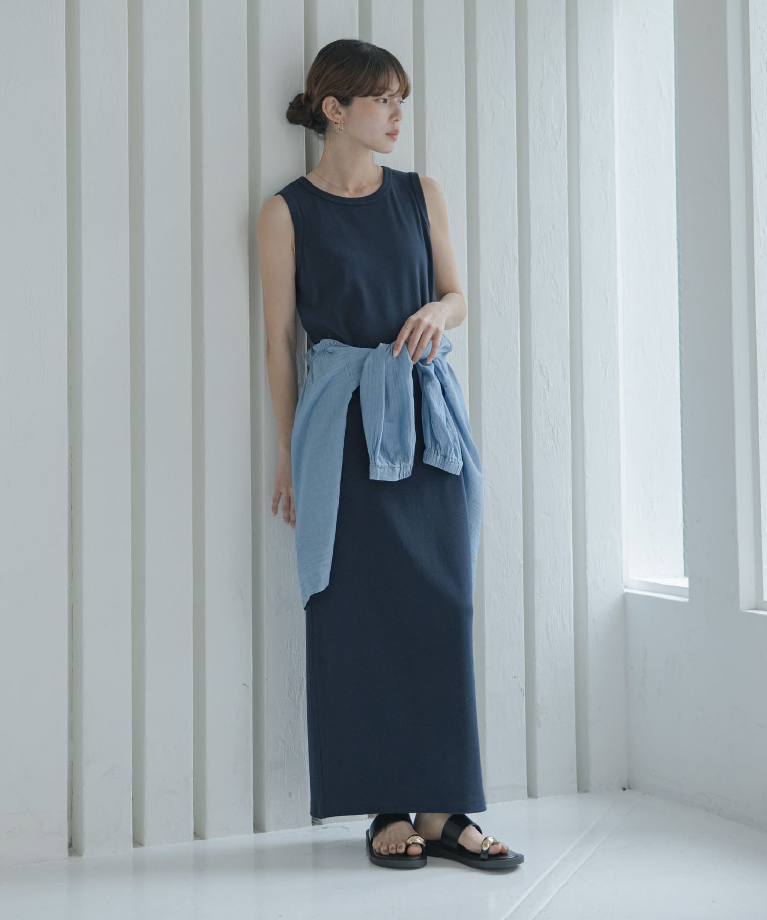 『38サイズ/WEB限定』Iラインカットワンピース