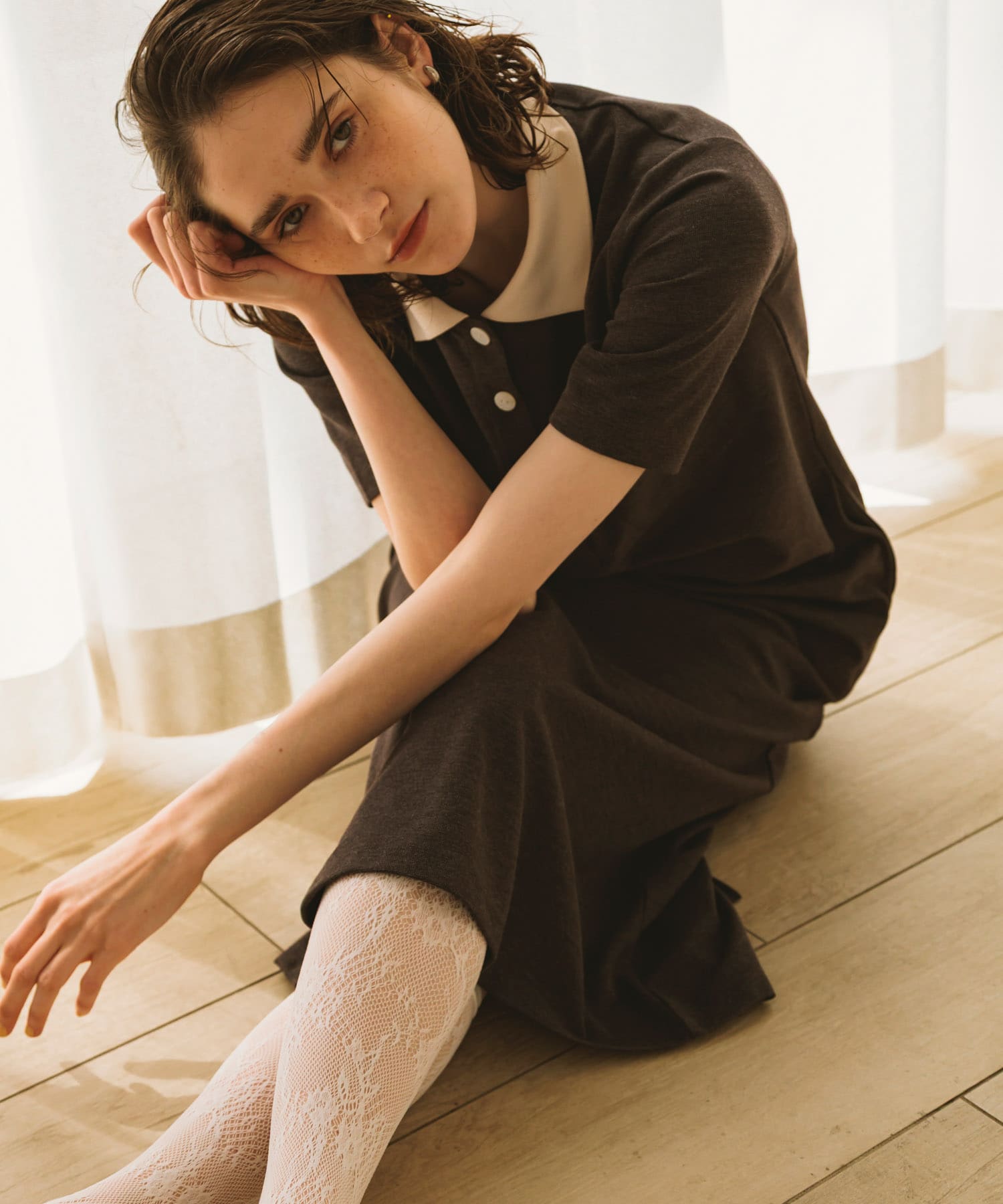 カットポロワンピース