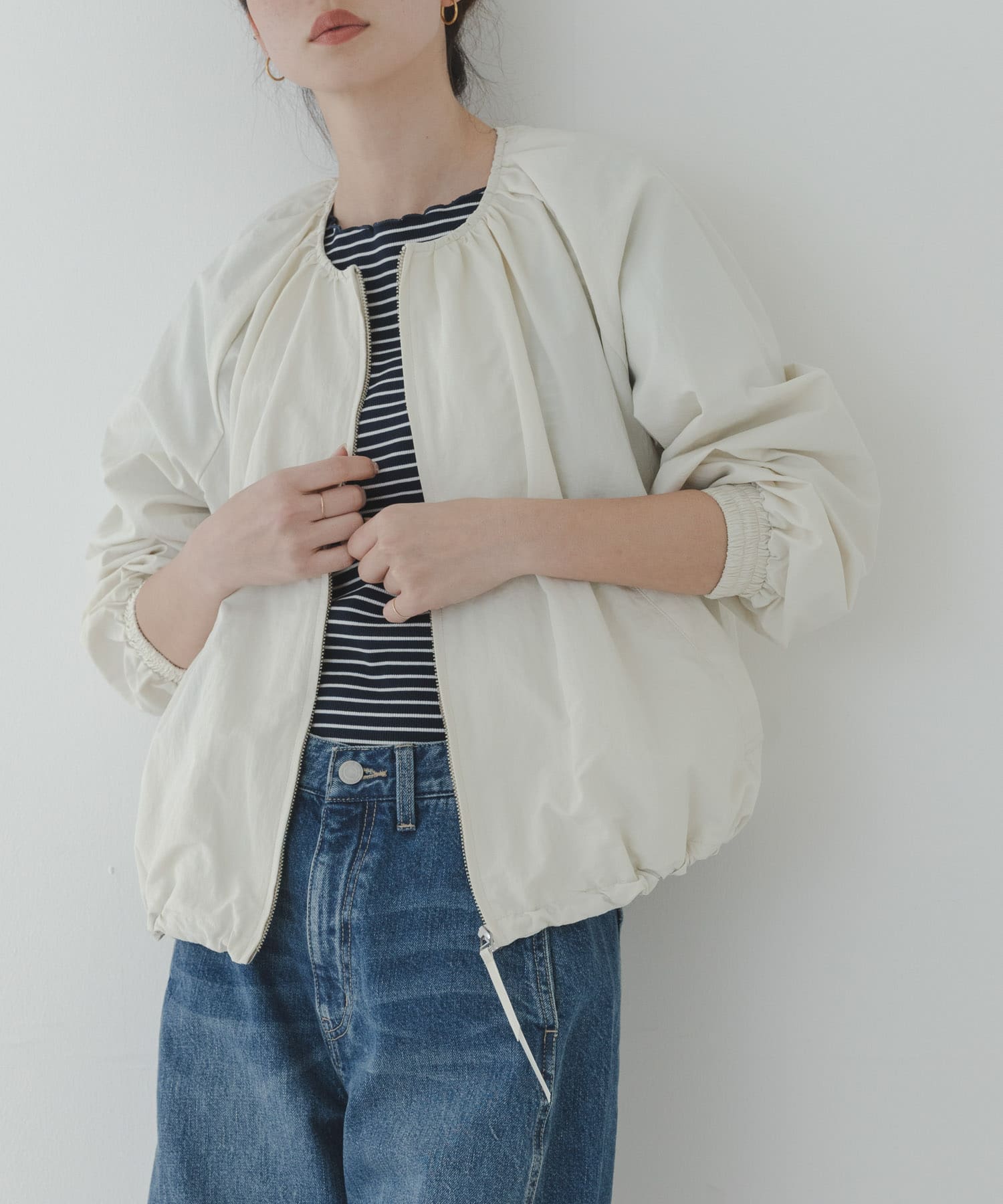 『UR TECH』バルーンショートブルゾン