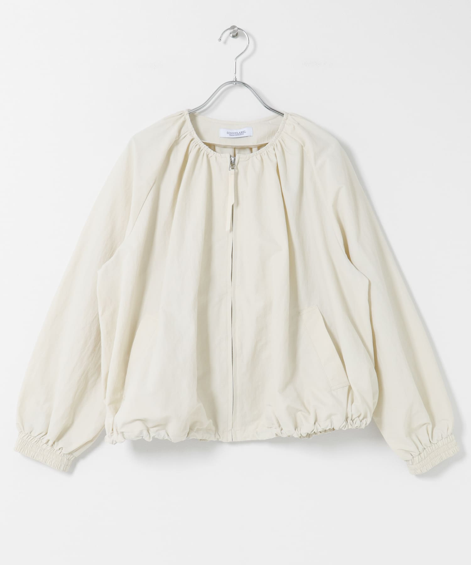 『UR TECH』バルーンショートブルゾン アイボリー Free