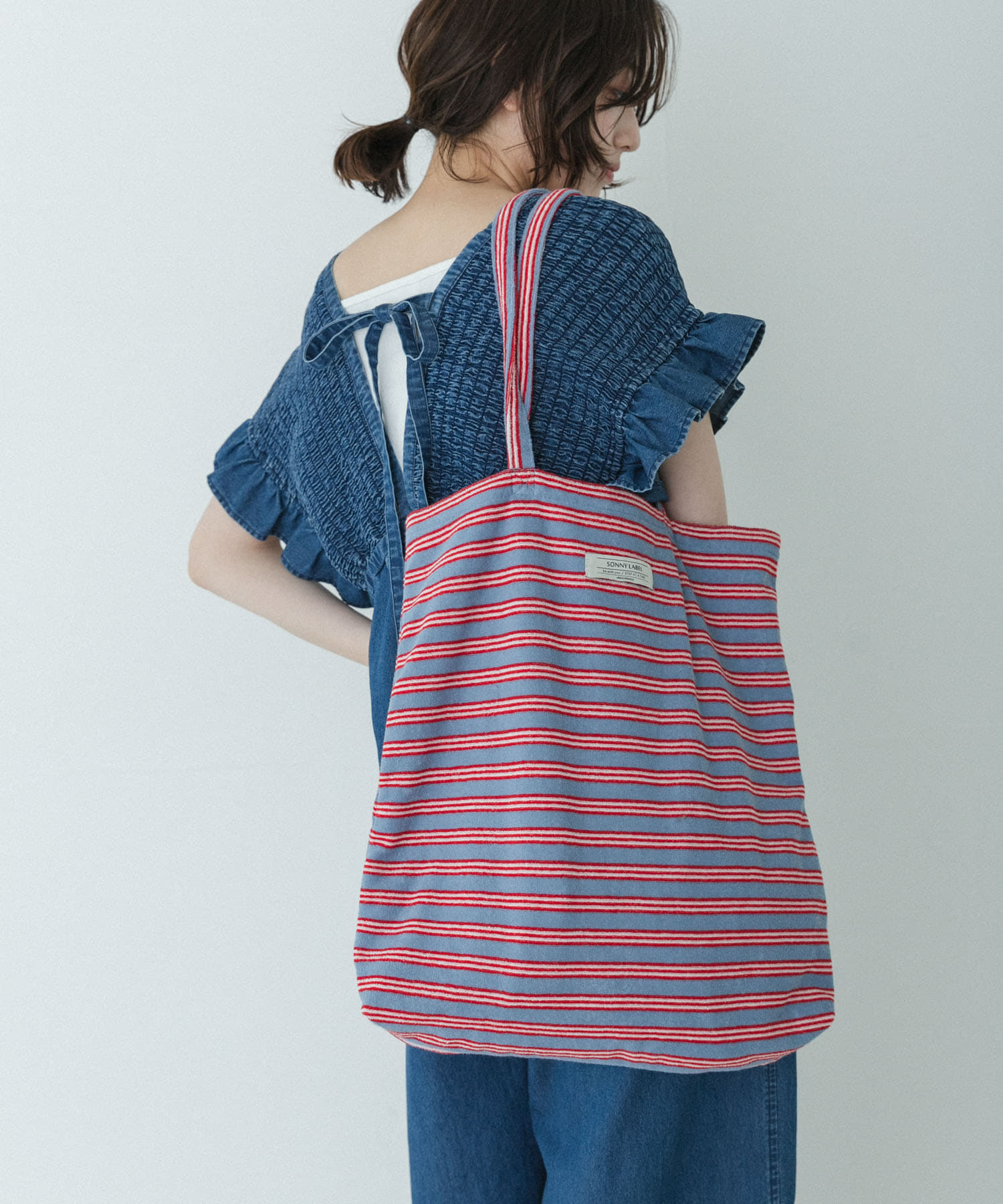 パイルボーダービッグトート