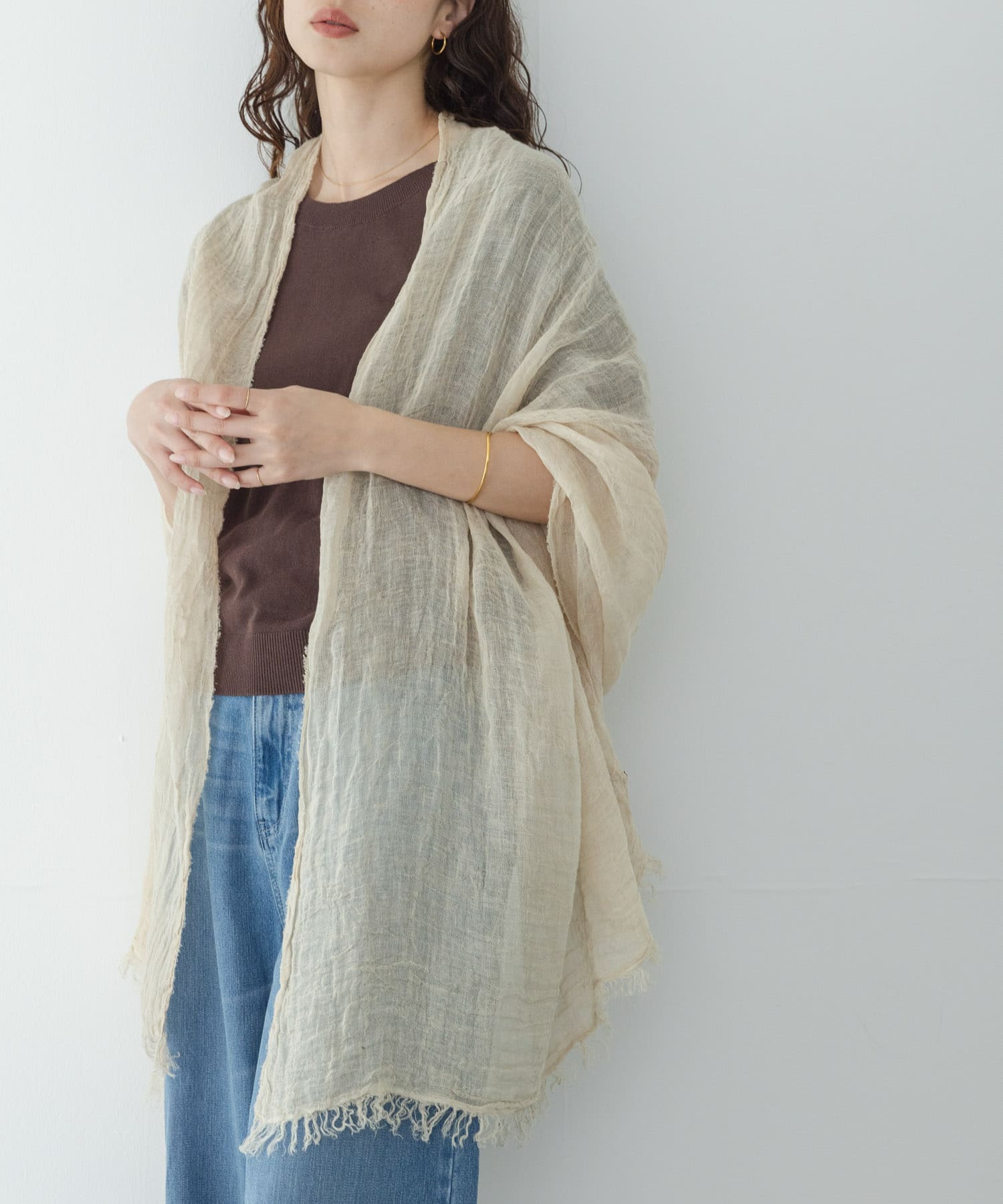 イタリア製リネンストール